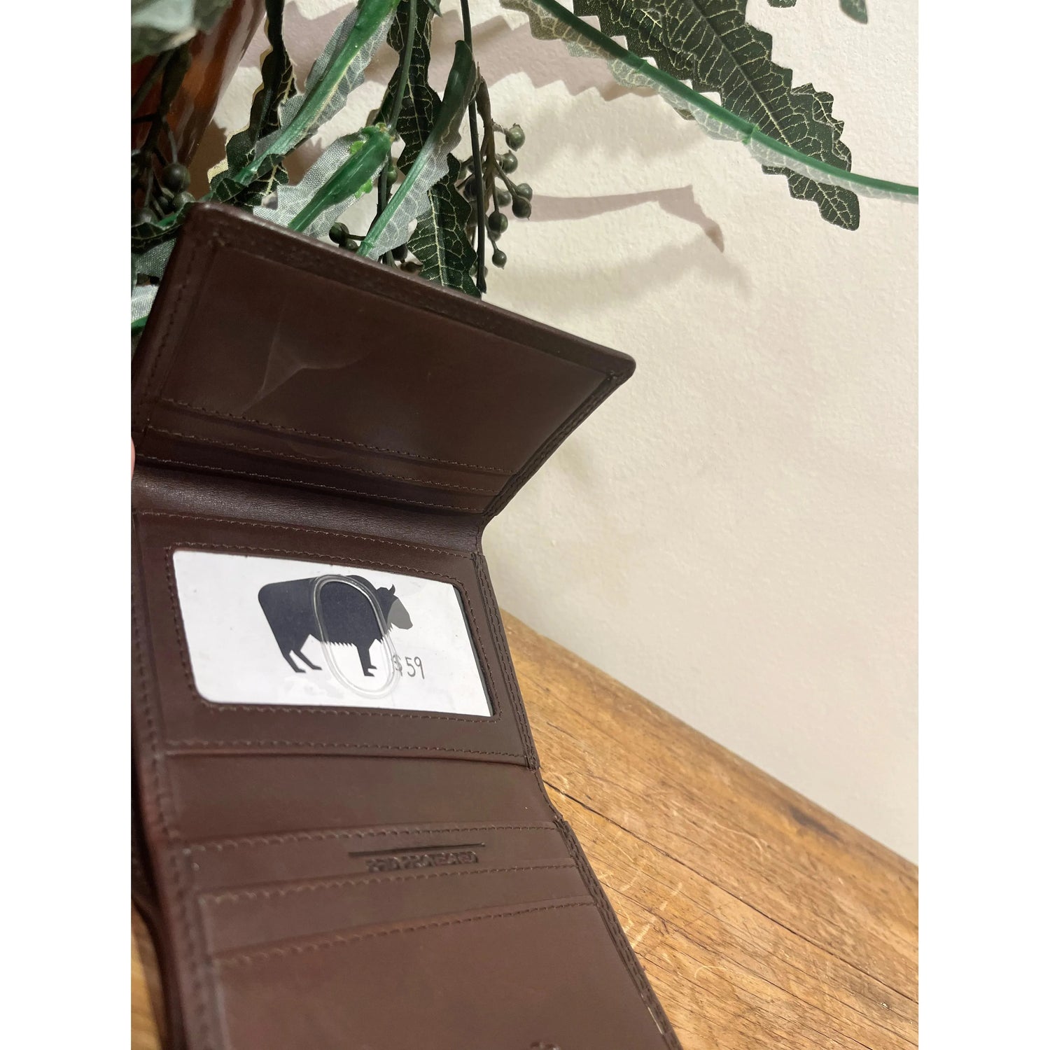 Chocolate Plain Leather Wallet