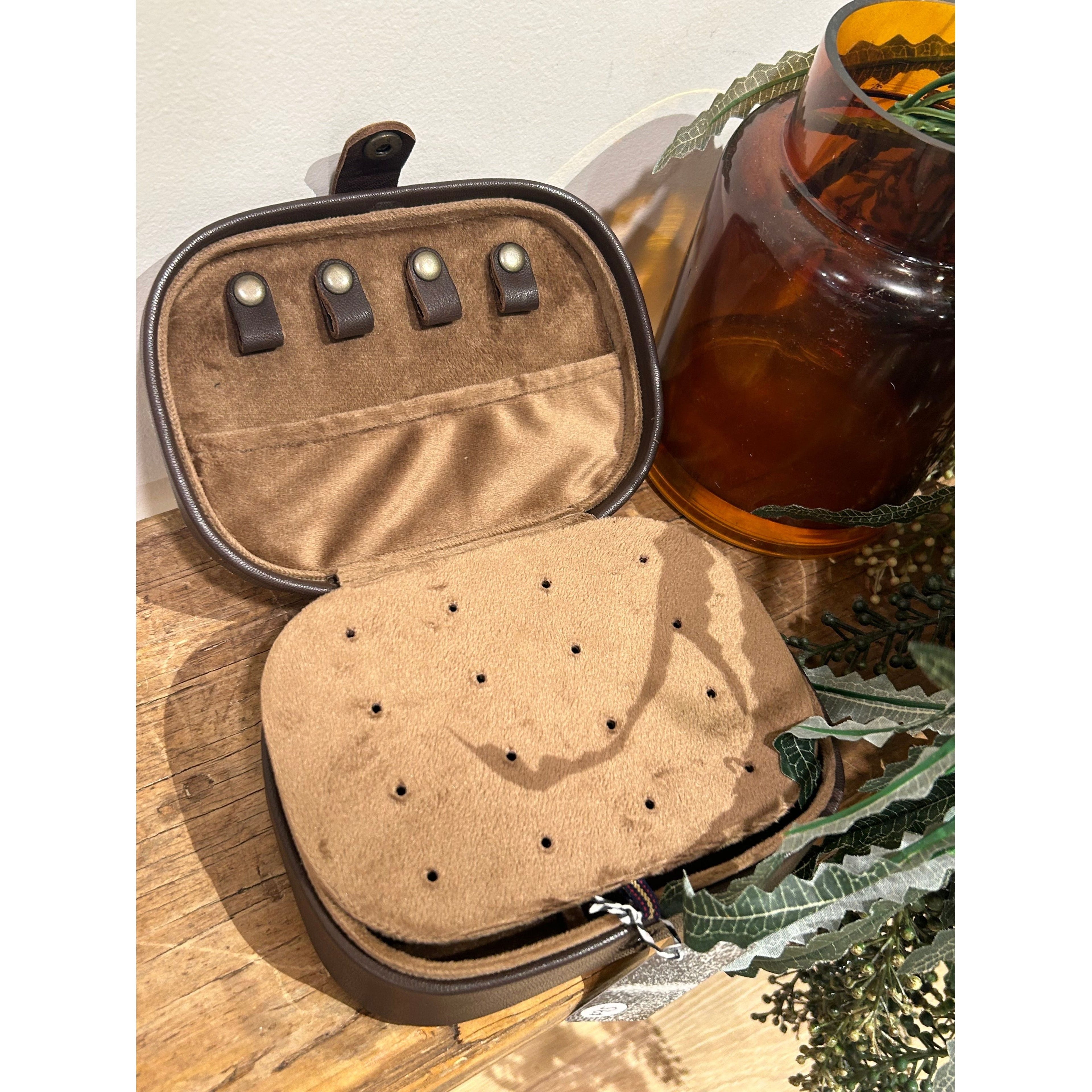 Small Cowhide & leather Jewellery Box