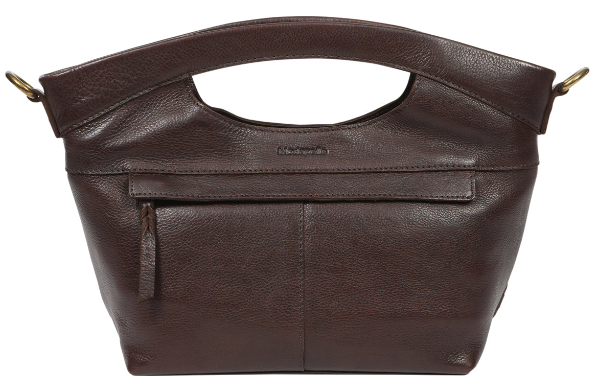 Weaved Leather Crossbody Handbag