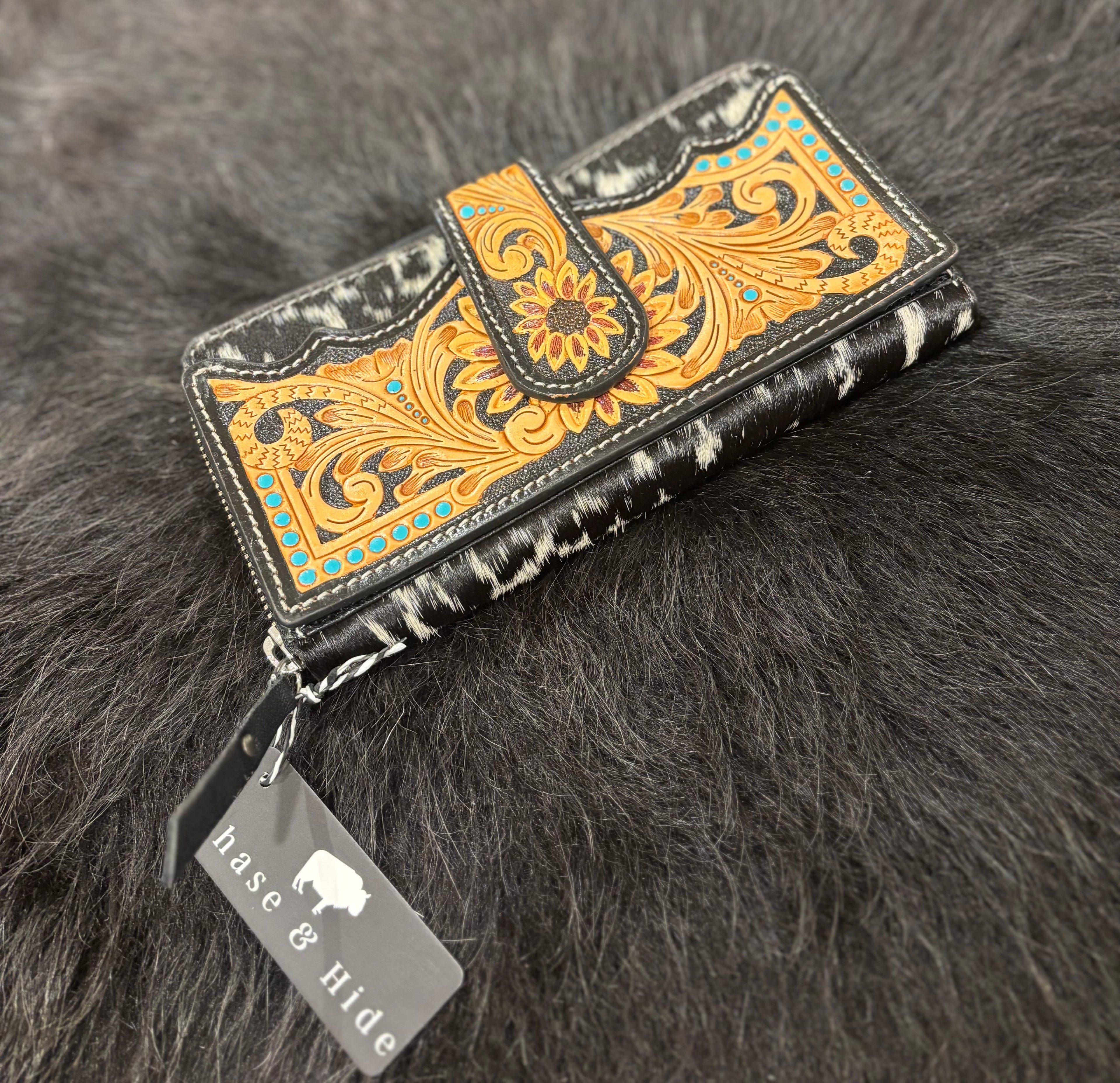Sunflower Tooling Wallet - AB34