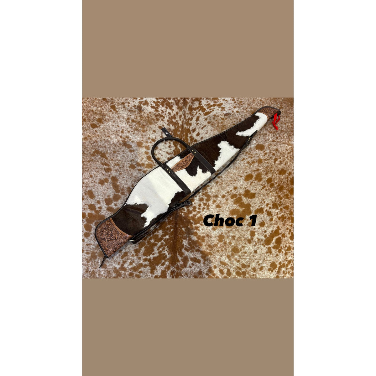 Rifle / Gun Case Cowhide and Tooling - Gun