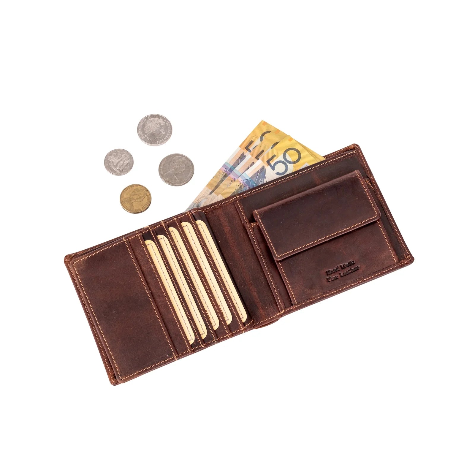Mason RFID Leather Wallet with coin pocket