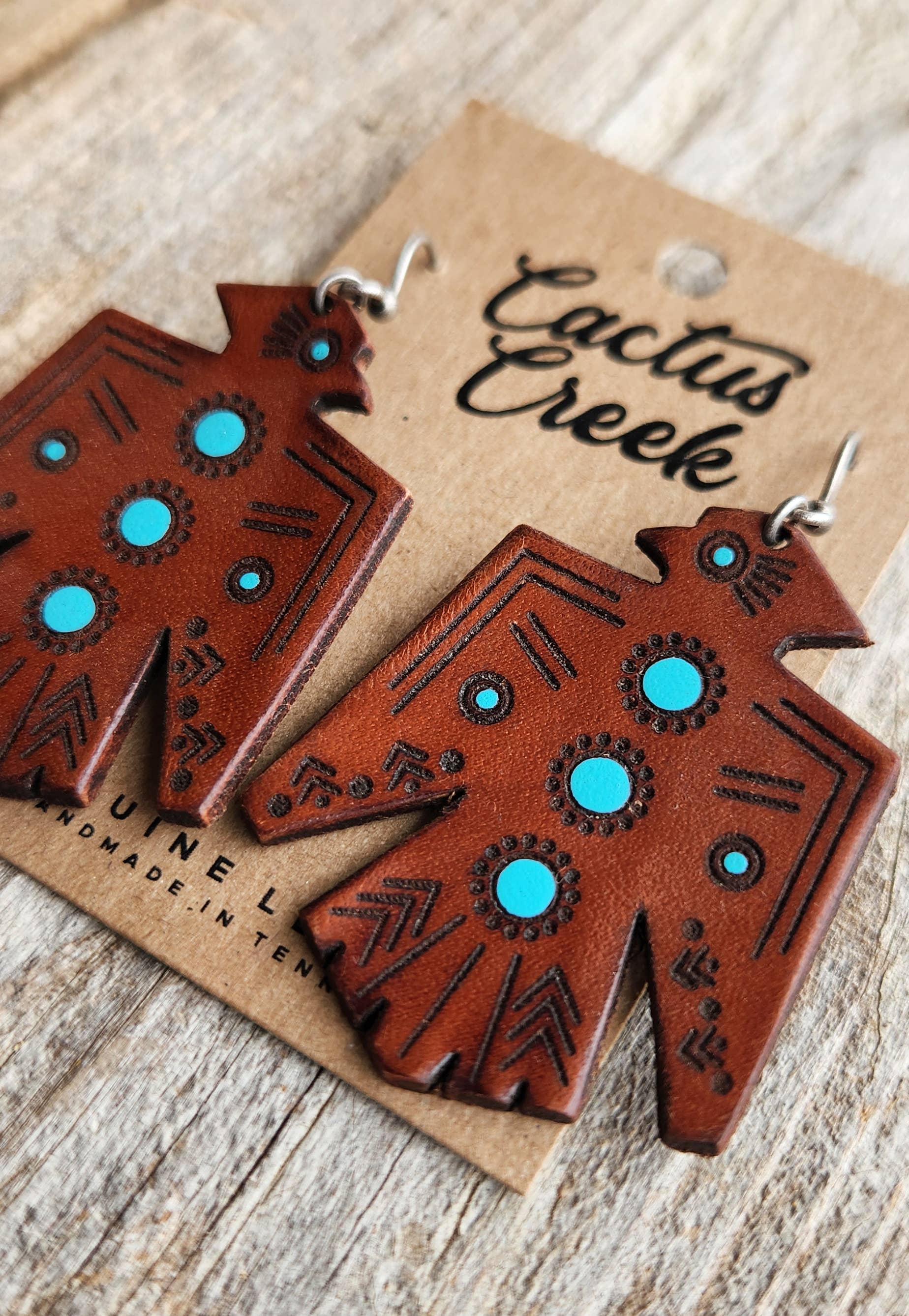 Southwestern Collection - Handmade Leather Earrings