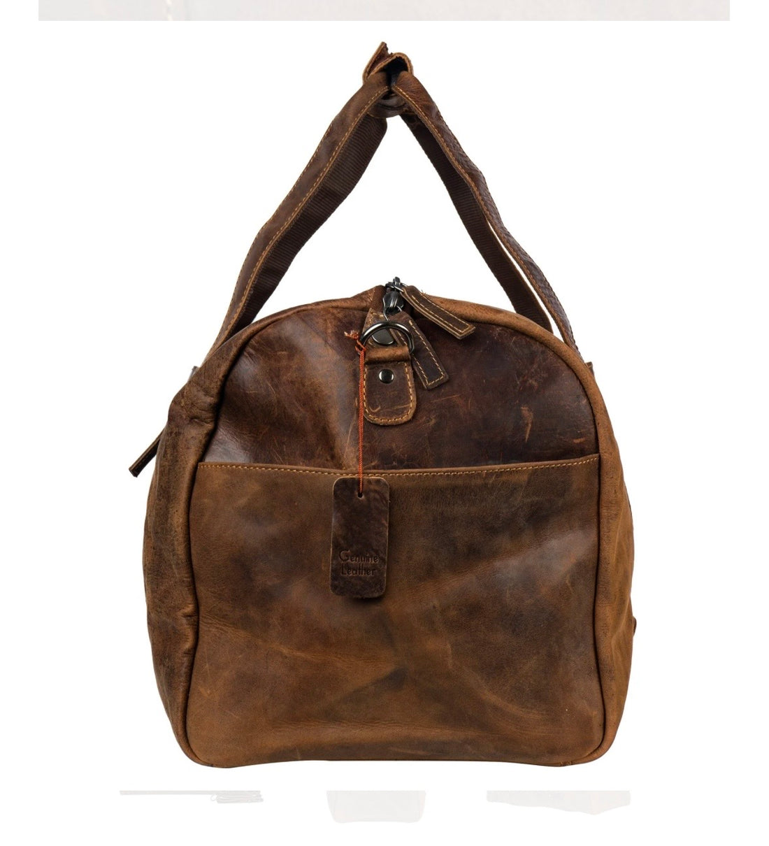 Leather Overnight Duffle Bag
