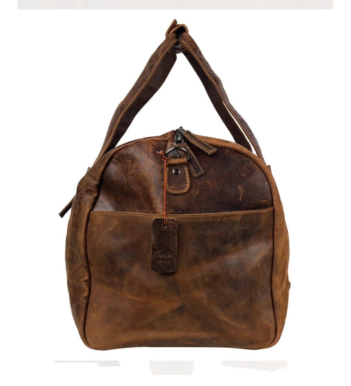Leather Overnight Duffle Bag