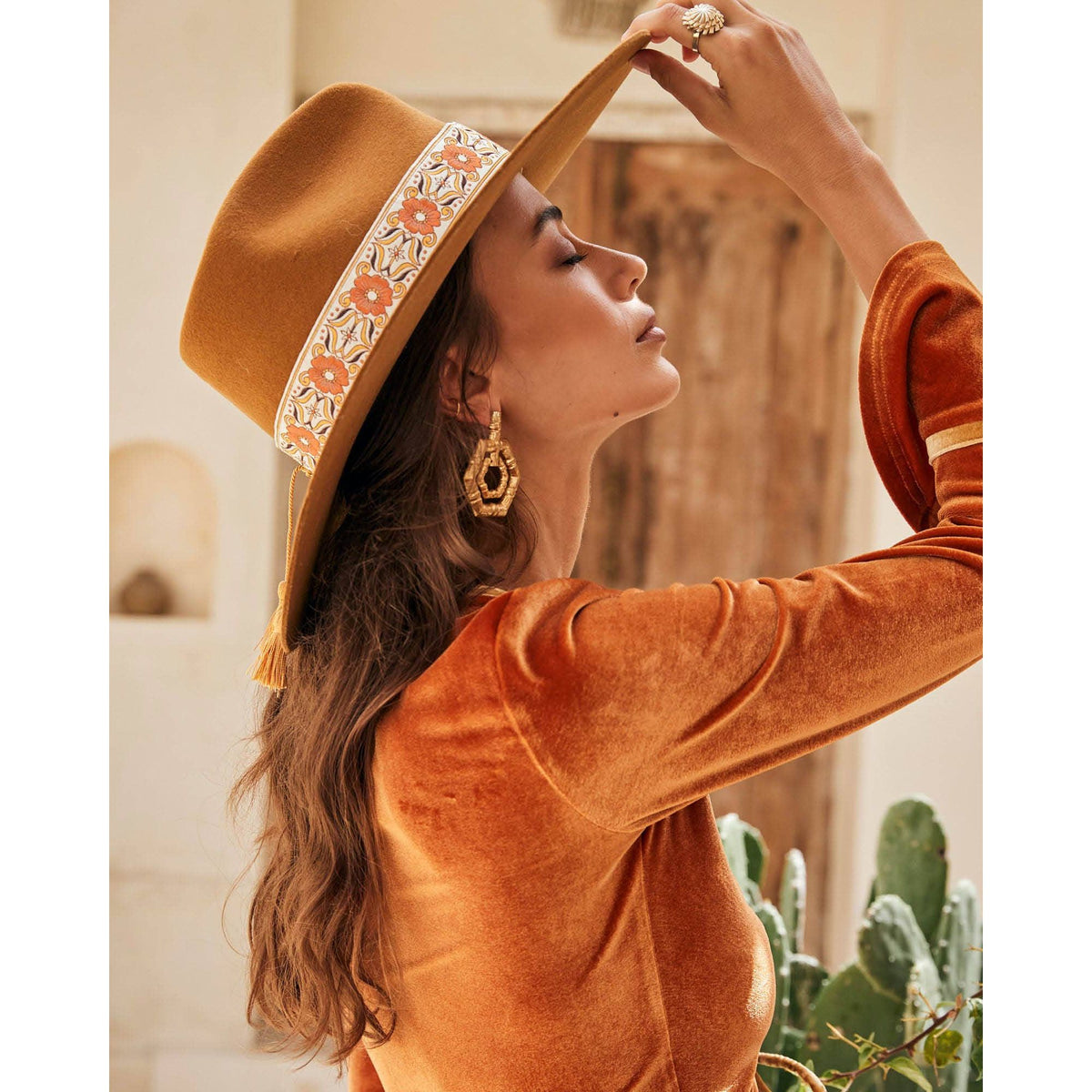 FBS x Nine Lives Bazaar – Rust - Festival Hat