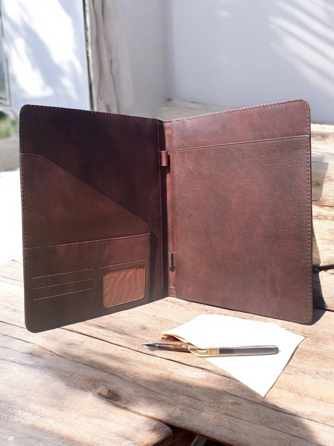 Cowhide & Tooled Leather Floral Planner