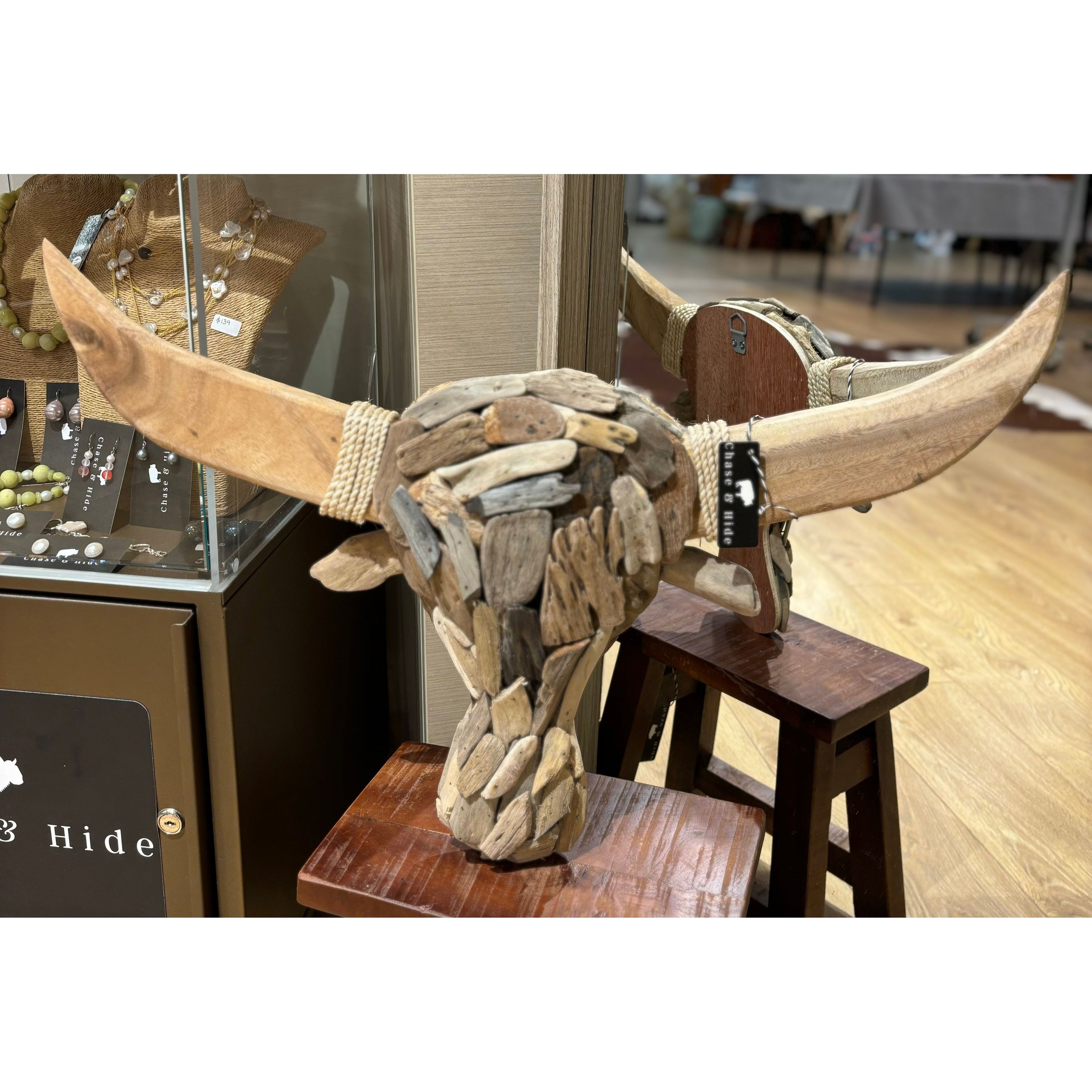 Driftwood Bulls Head Wall Art