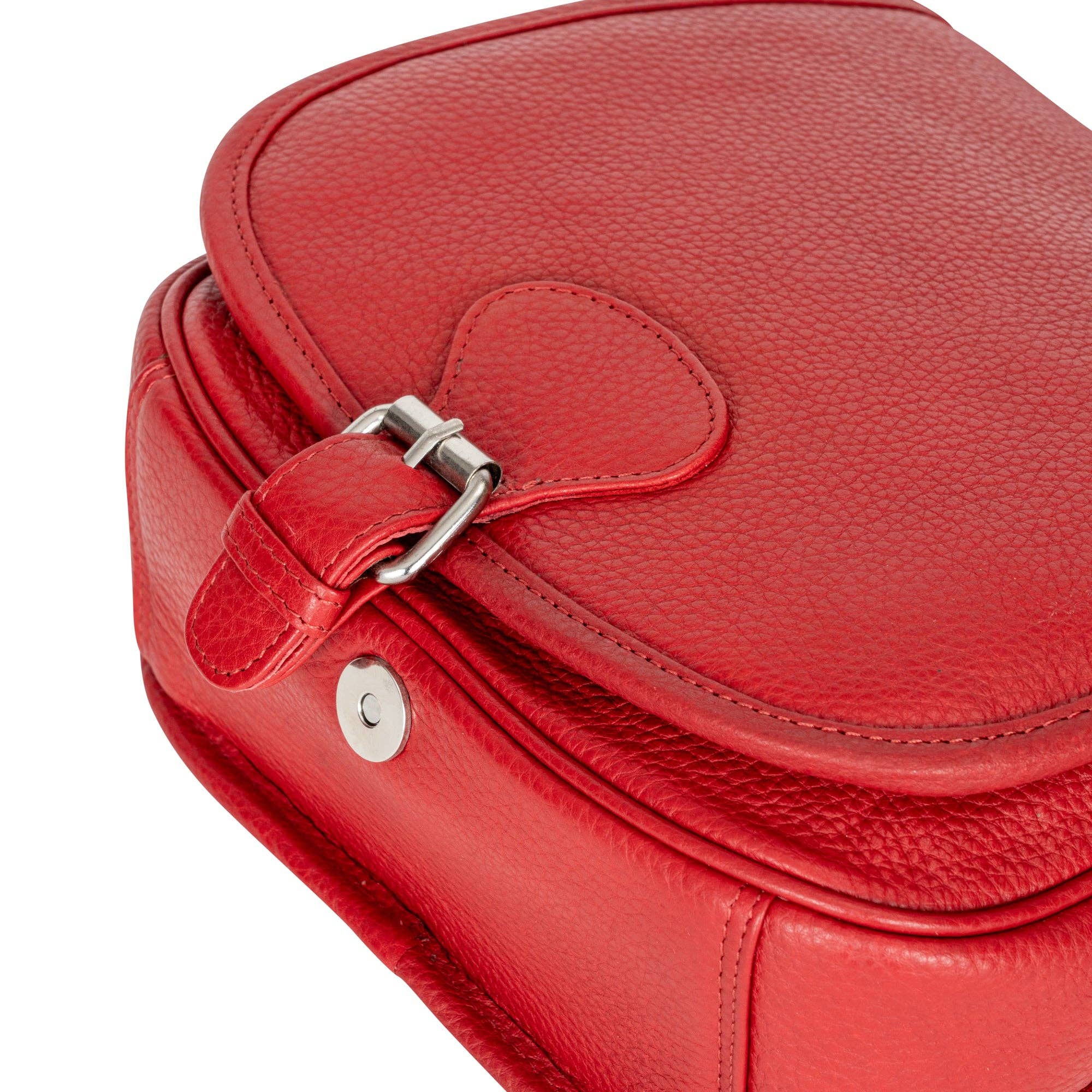 Wildera Leather “Lennon” Crossbody Bag – Full-Grain Leather Shoulder Bag