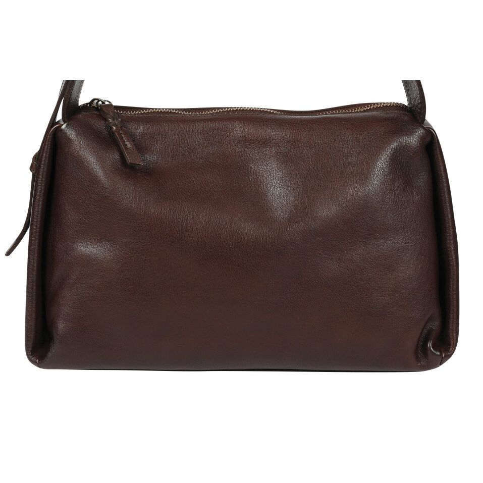 Ladies Leather Cross Body Bag Style 7940 Brown