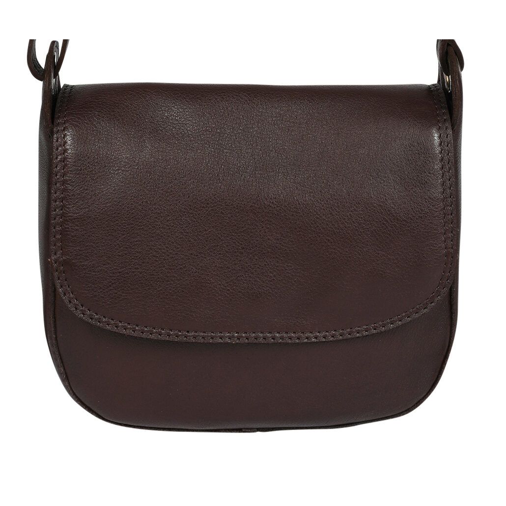 Dark Brown Leather Cross Body