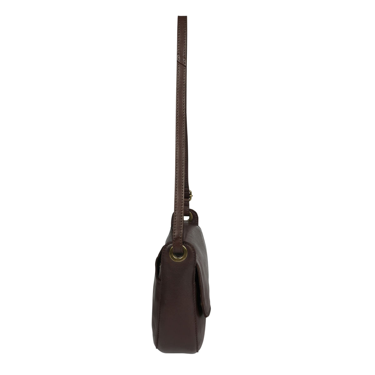 Dark Brown Leather Cross Body