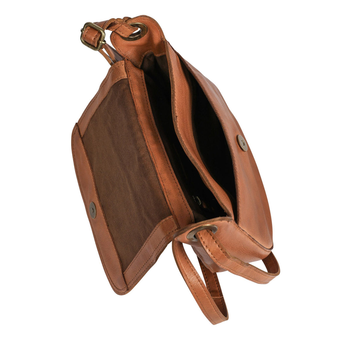 Dark Brown Leather Cross Body