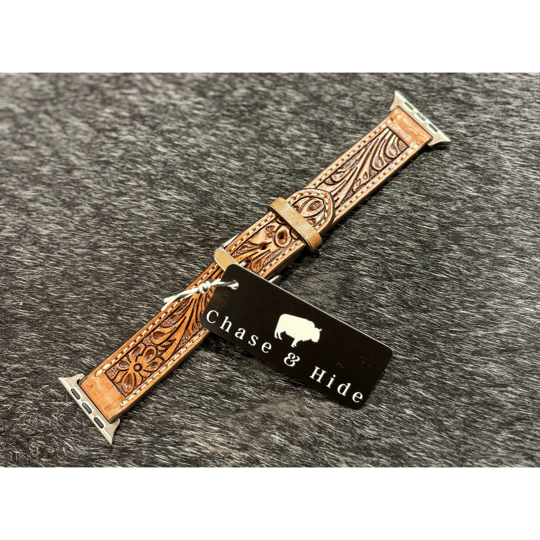 Tooling Leather Apple Watch Strap - WS100