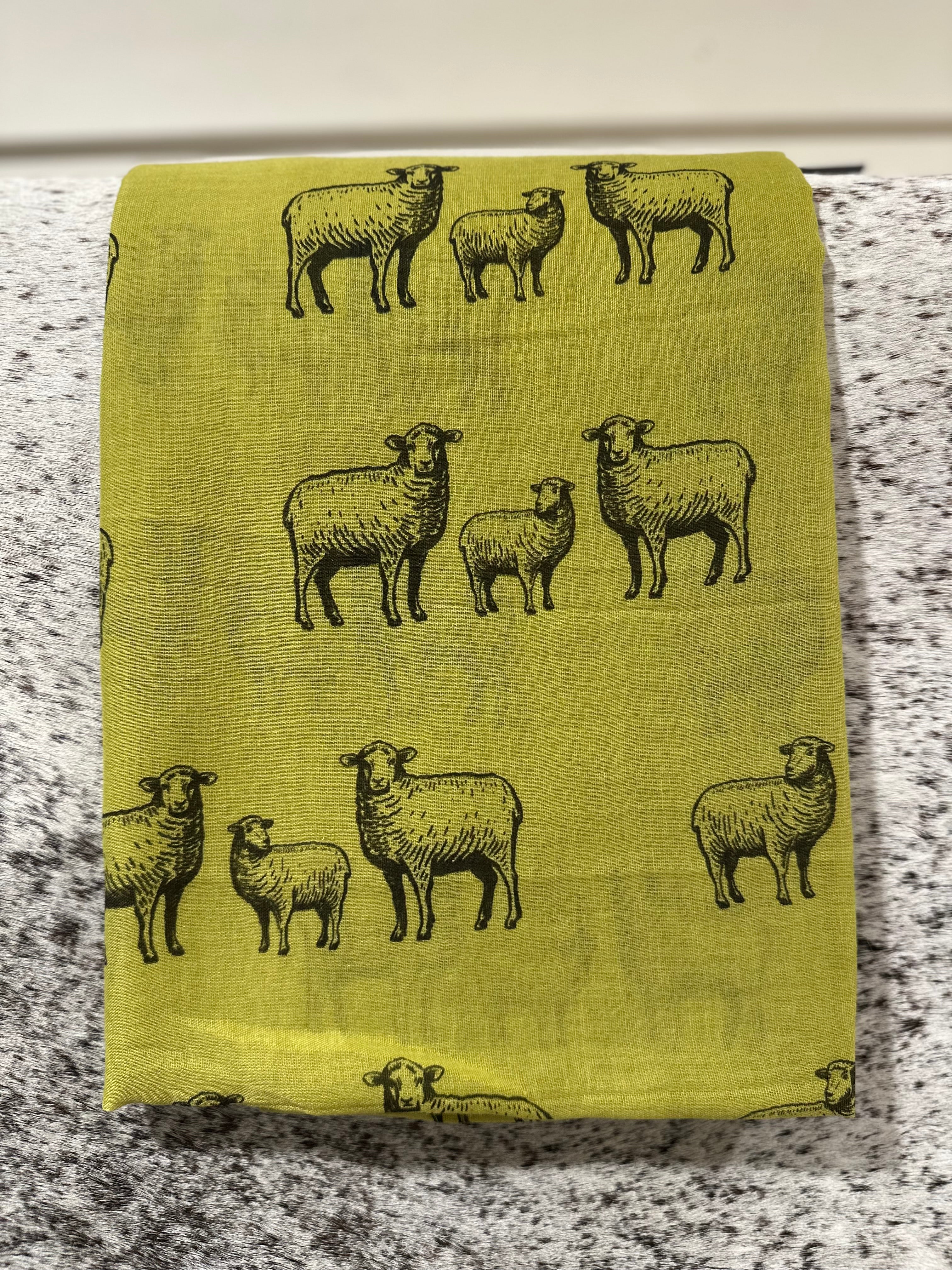 Sheep family scarf