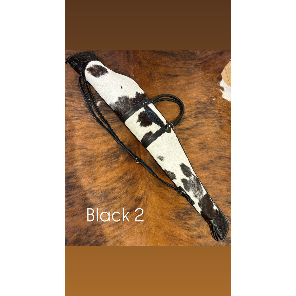 Rifle / Gun Case Cowhide and Tooling - Gun