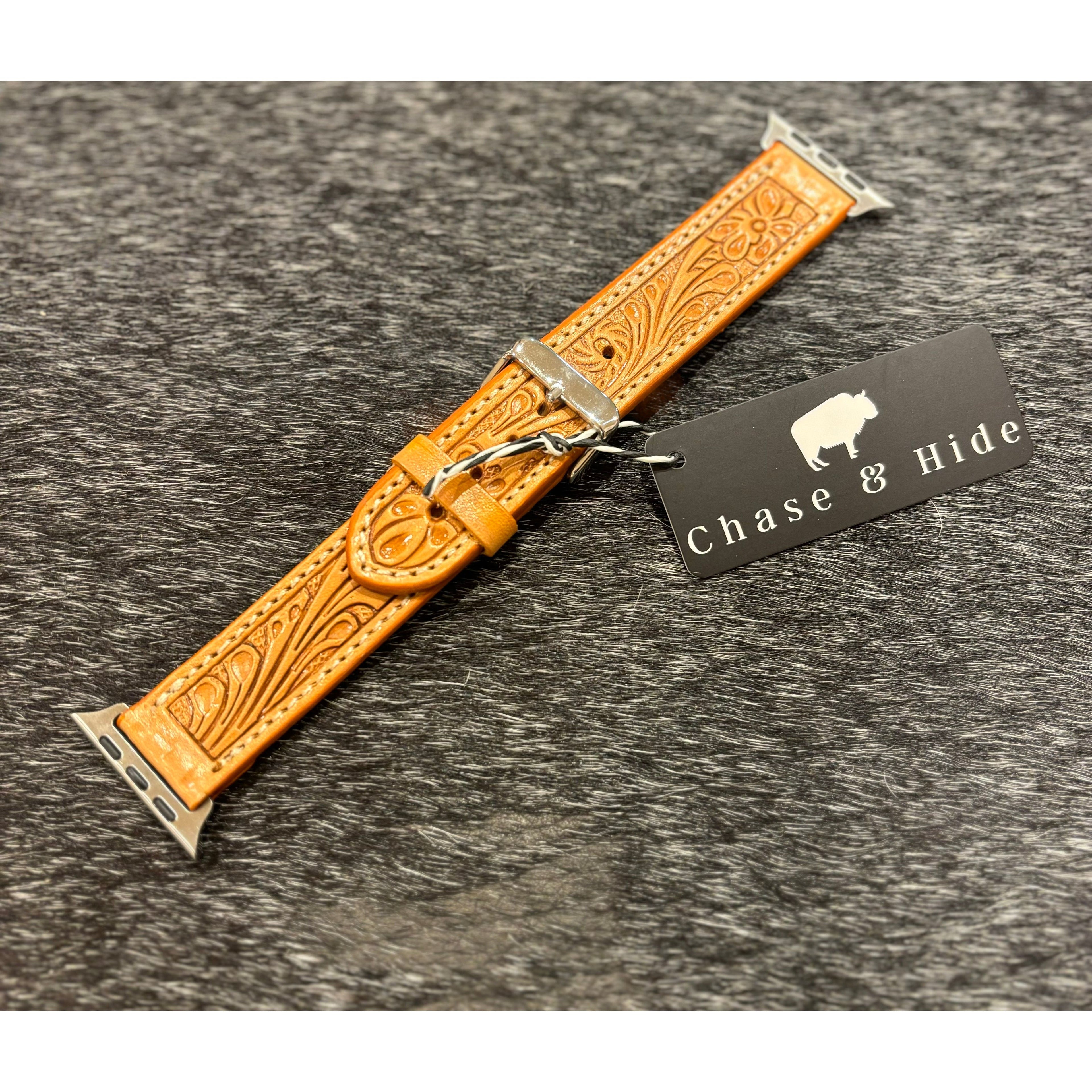 Tooling Leather Apple Watch Strap - WS100
