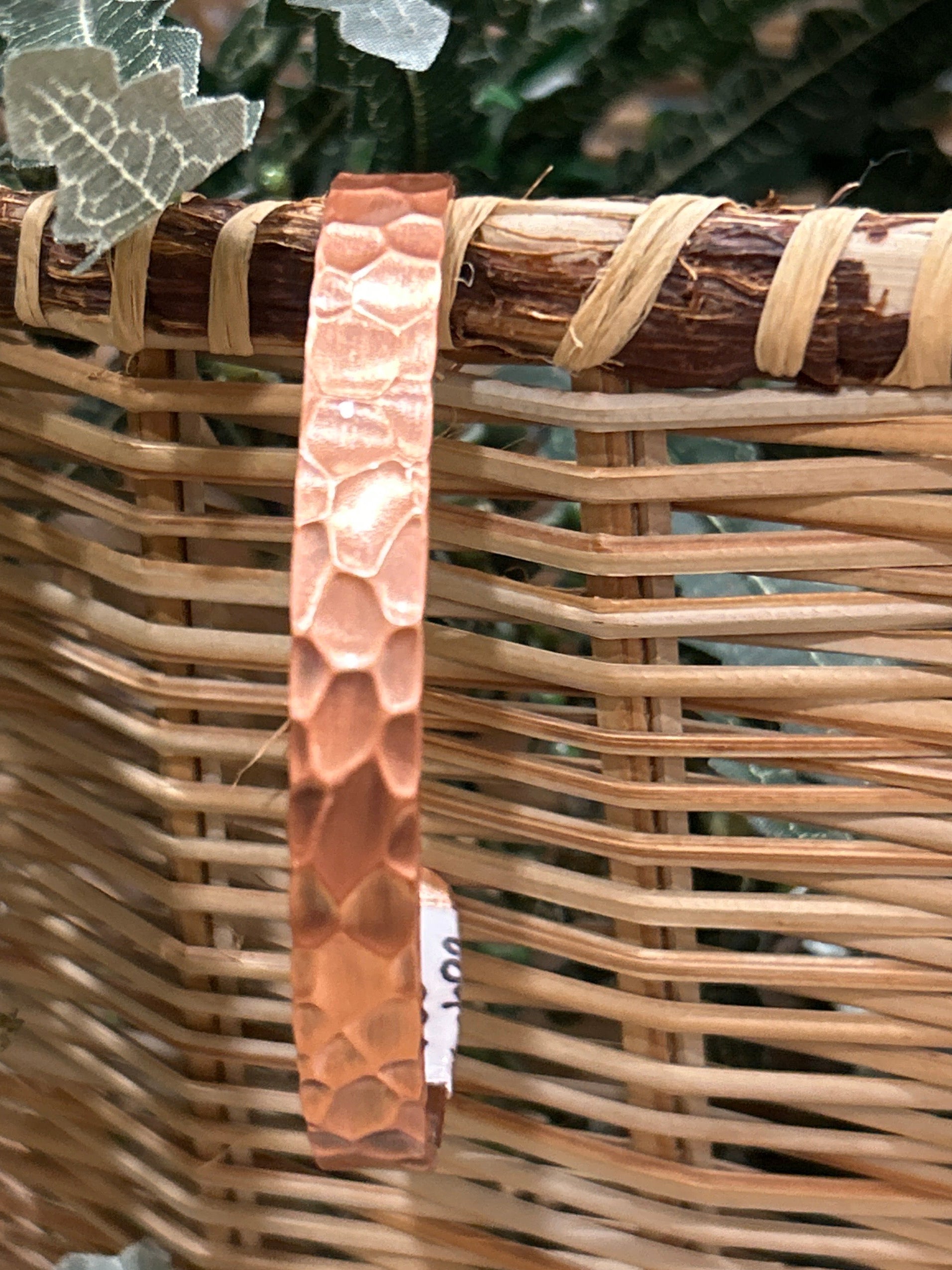 Copper Band Hammered