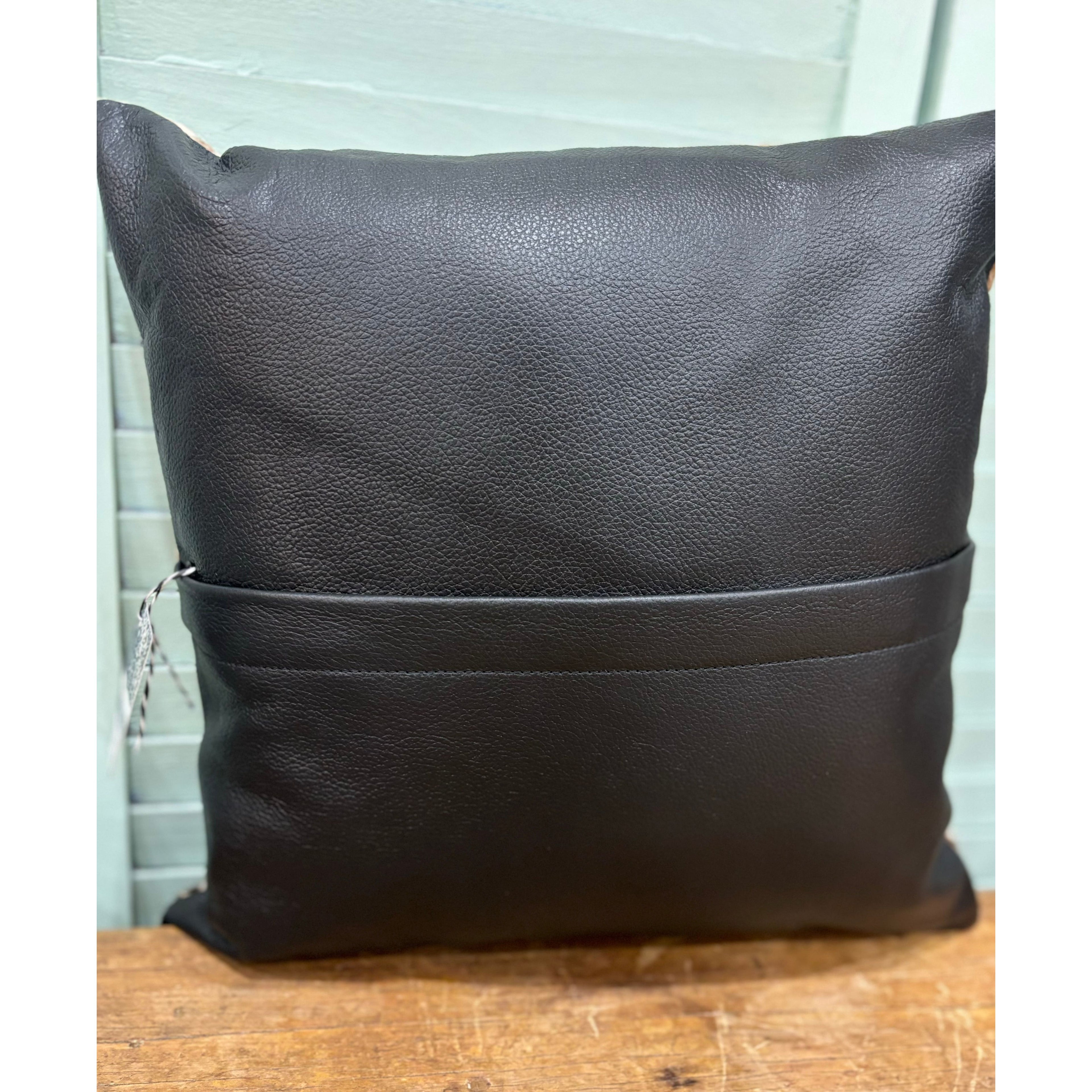 Hide and leather Cushion