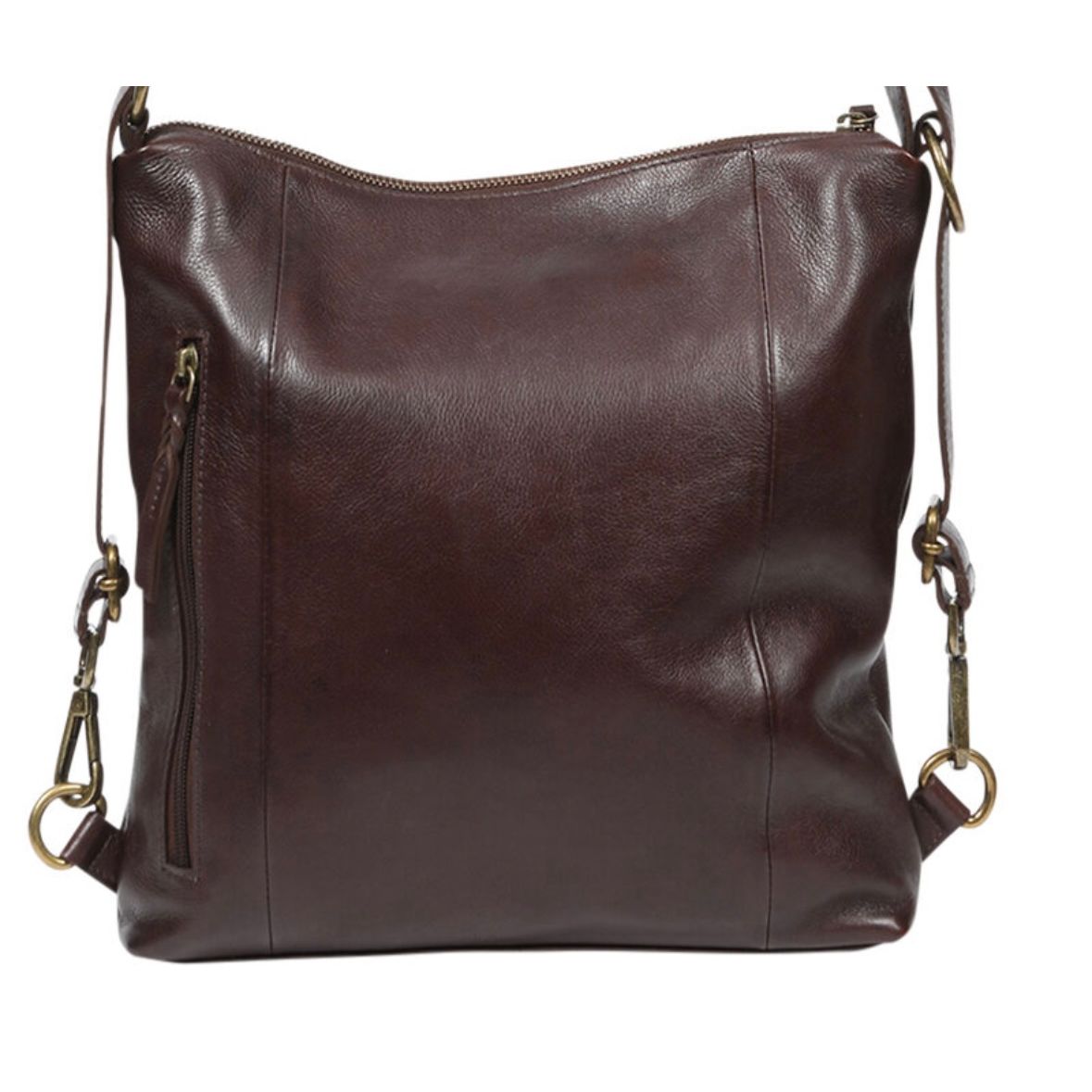 Leather backpack/shoulder/crossbody bag