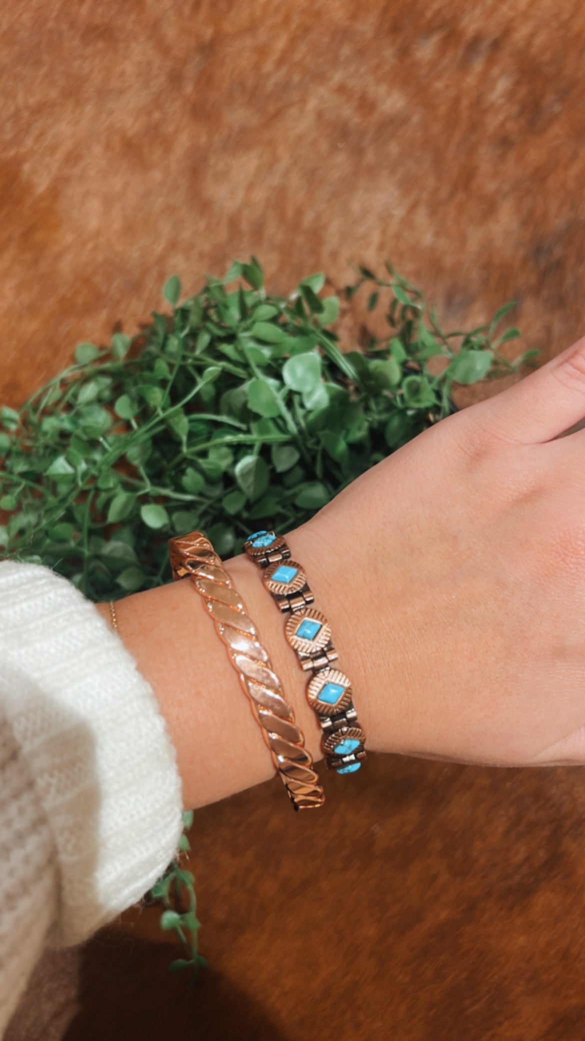 Turquoise Copper Bracelet