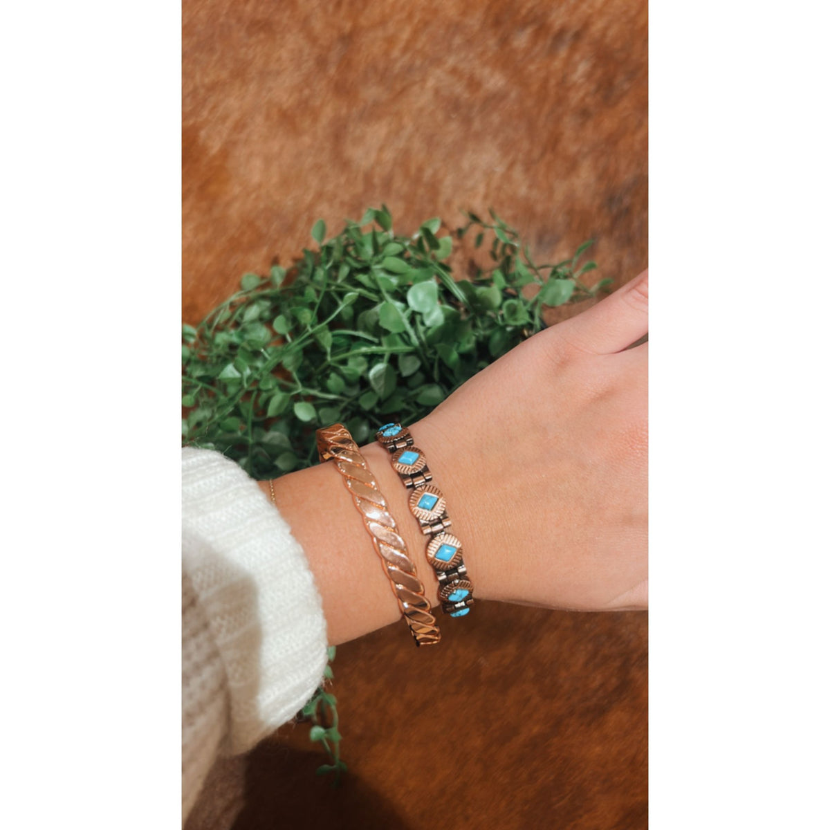 Turquoise Copper Bracelet