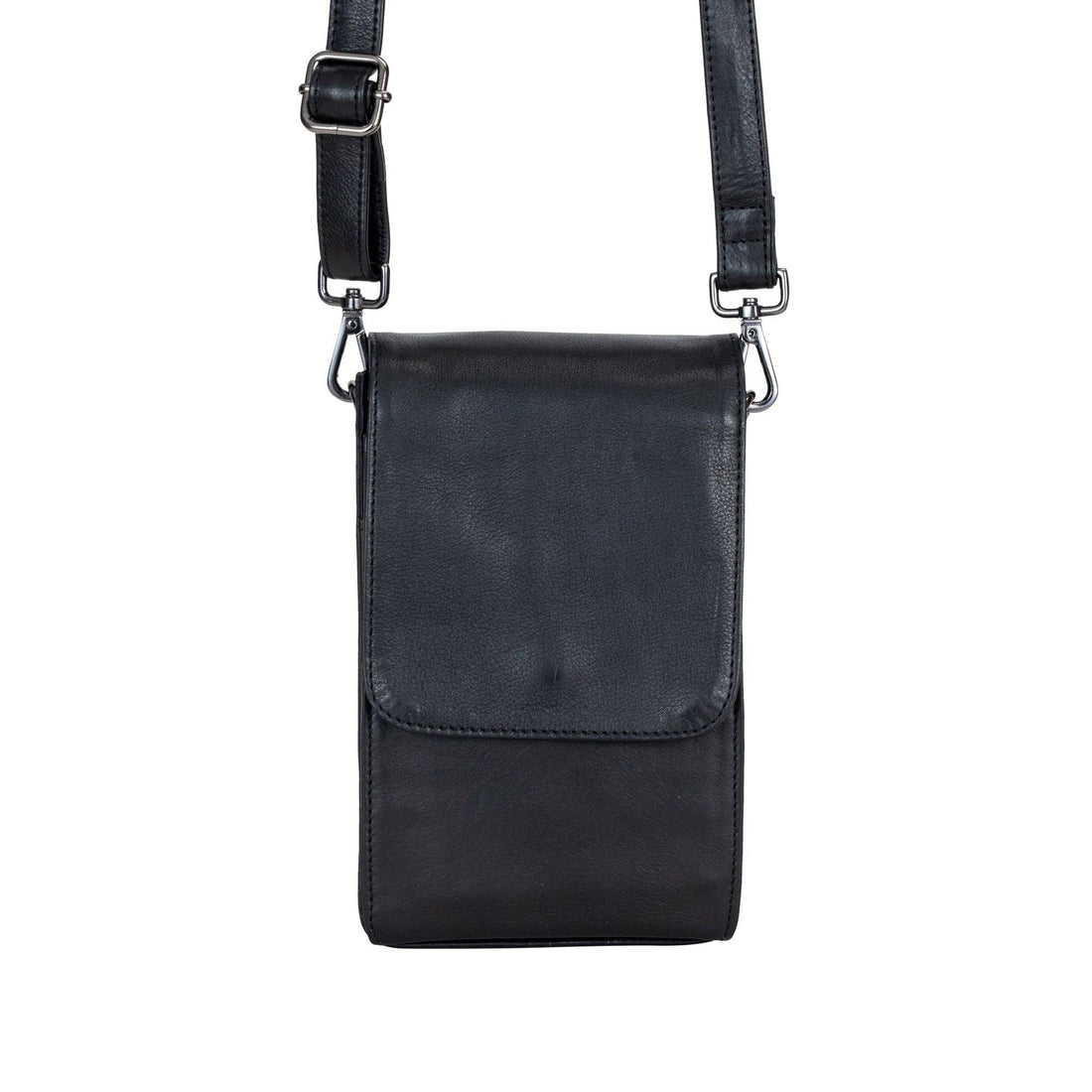 Leather Shoulder Bag Ivy Black GW6840BLK