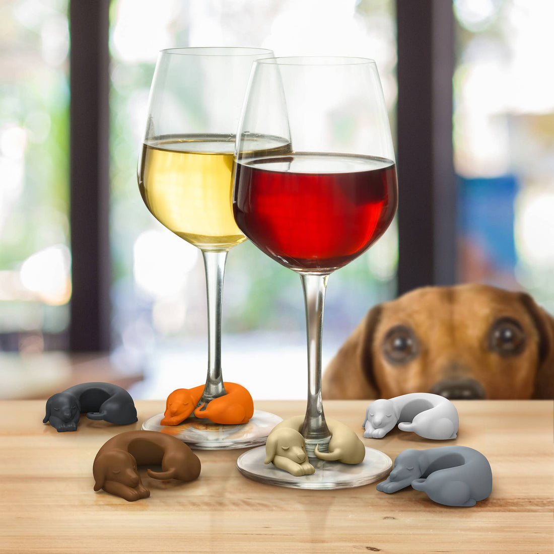 Fred Winer Dogs - 6 Dog Drink Markers