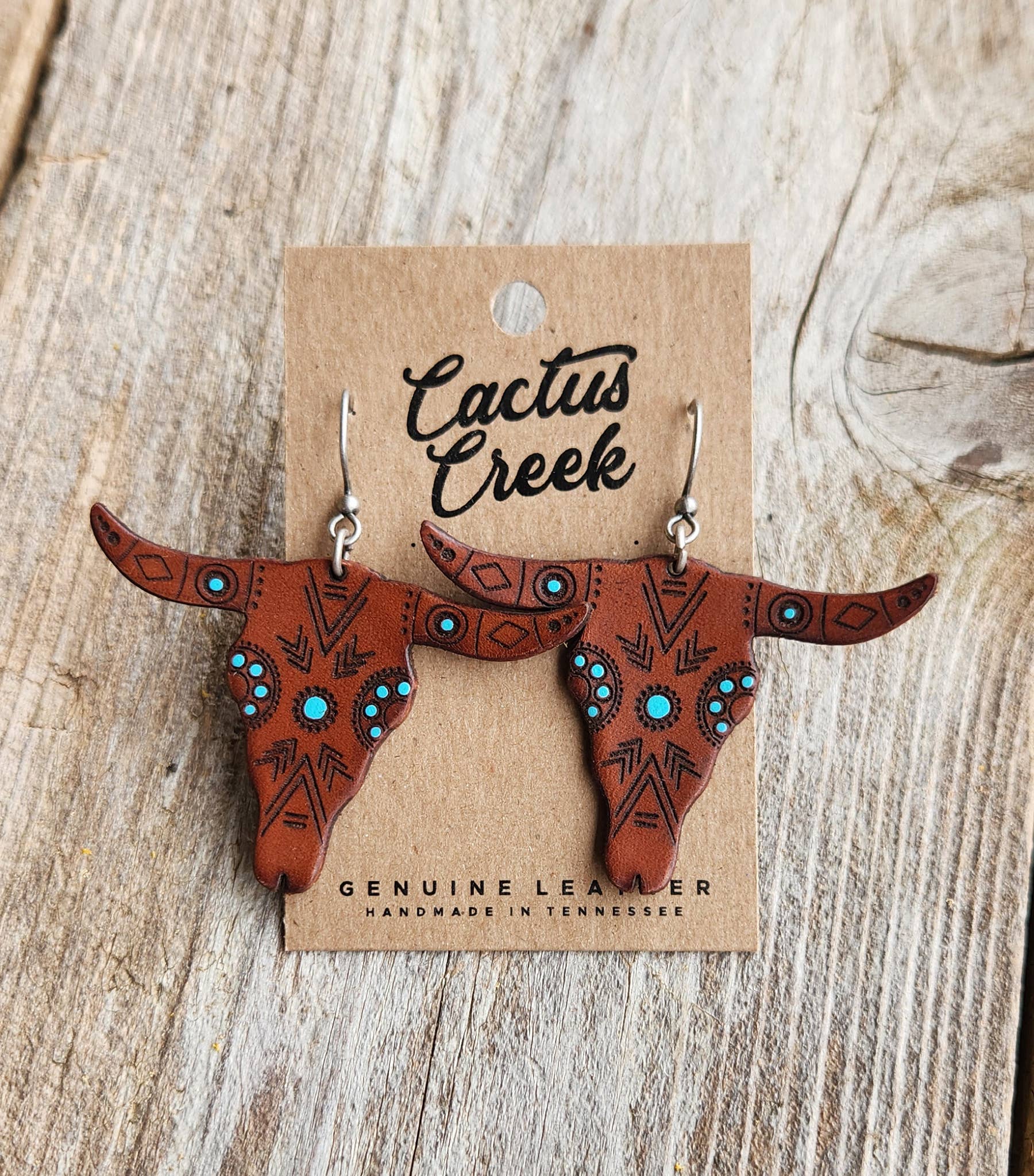 Southwestern Collection - Handmade Leather Earrings