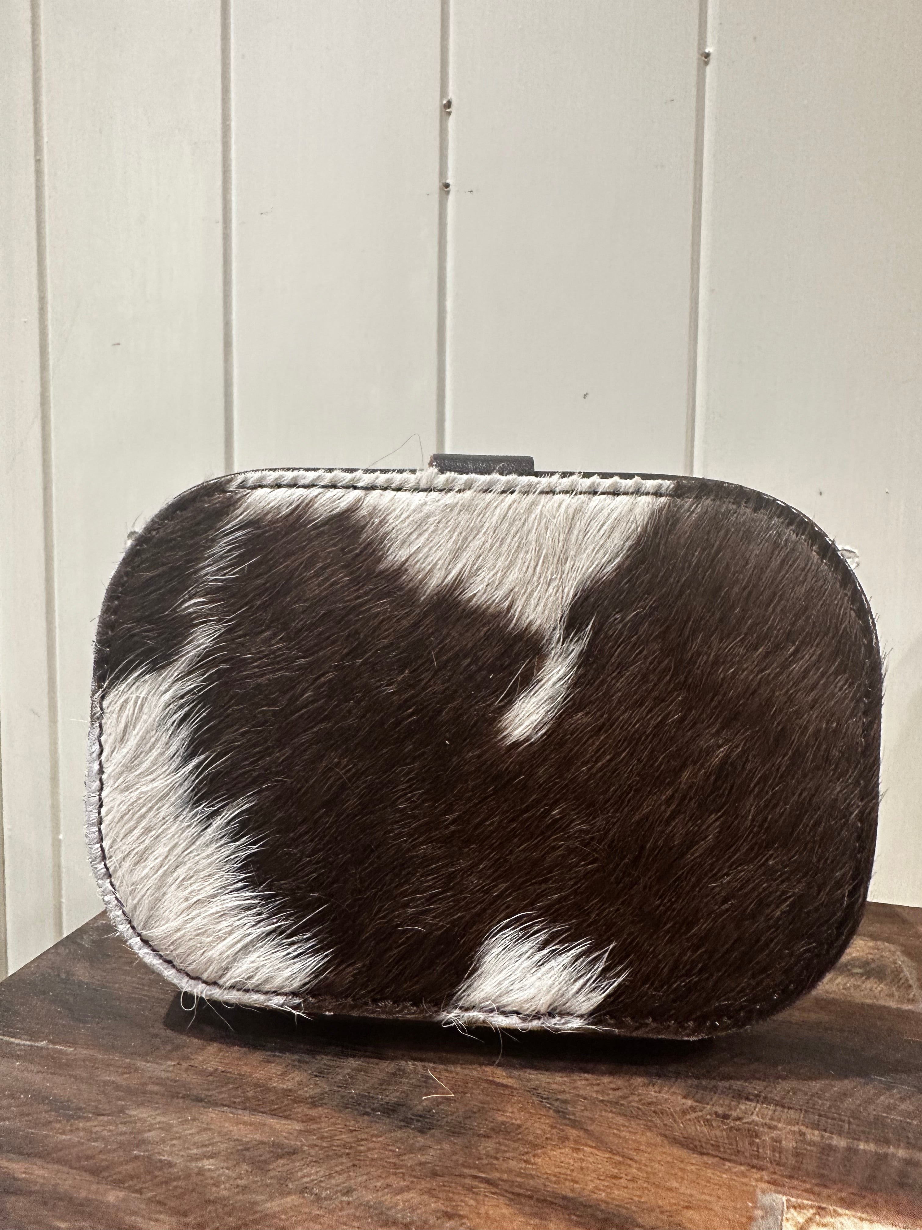 Small Hide and Leather Jewellery Box