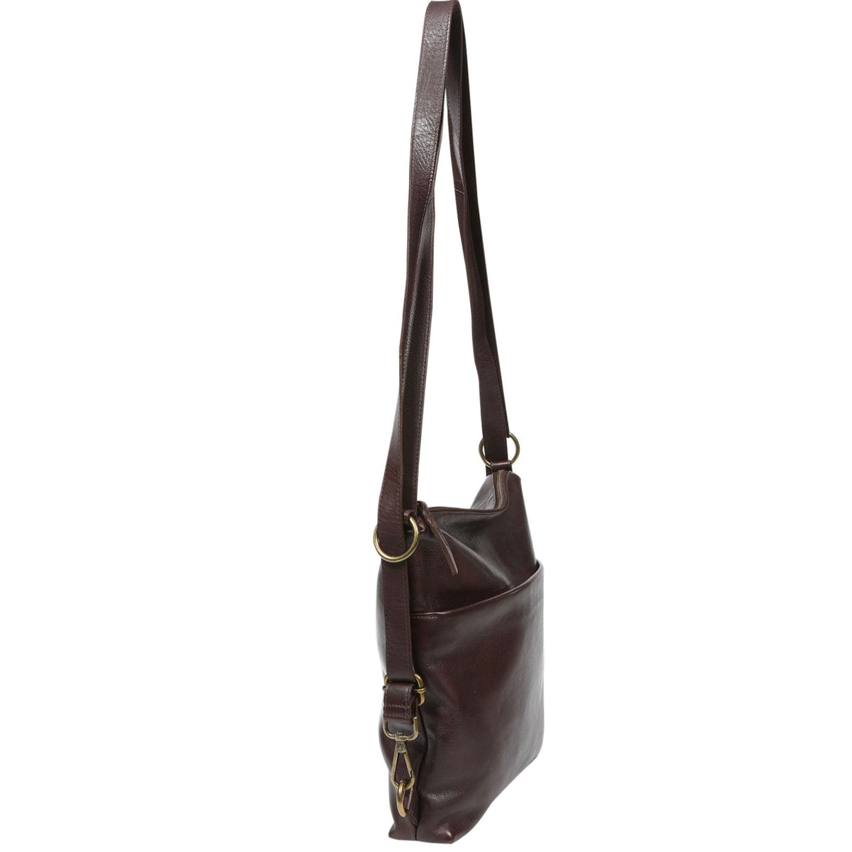 Leather backpack/shoulder/crossbody bag