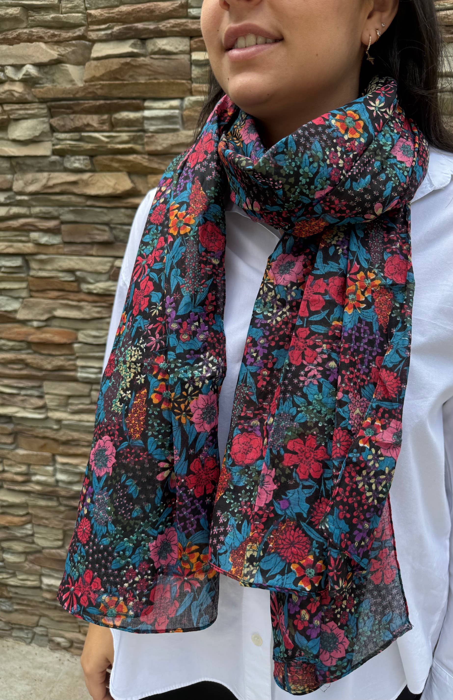 Liberty 100% Cotton Scarf - Women - 10