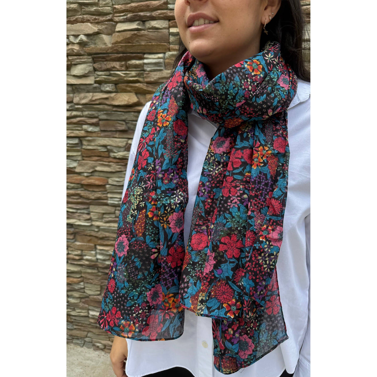 Liberty 100% Cotton Scarf - Women - 10