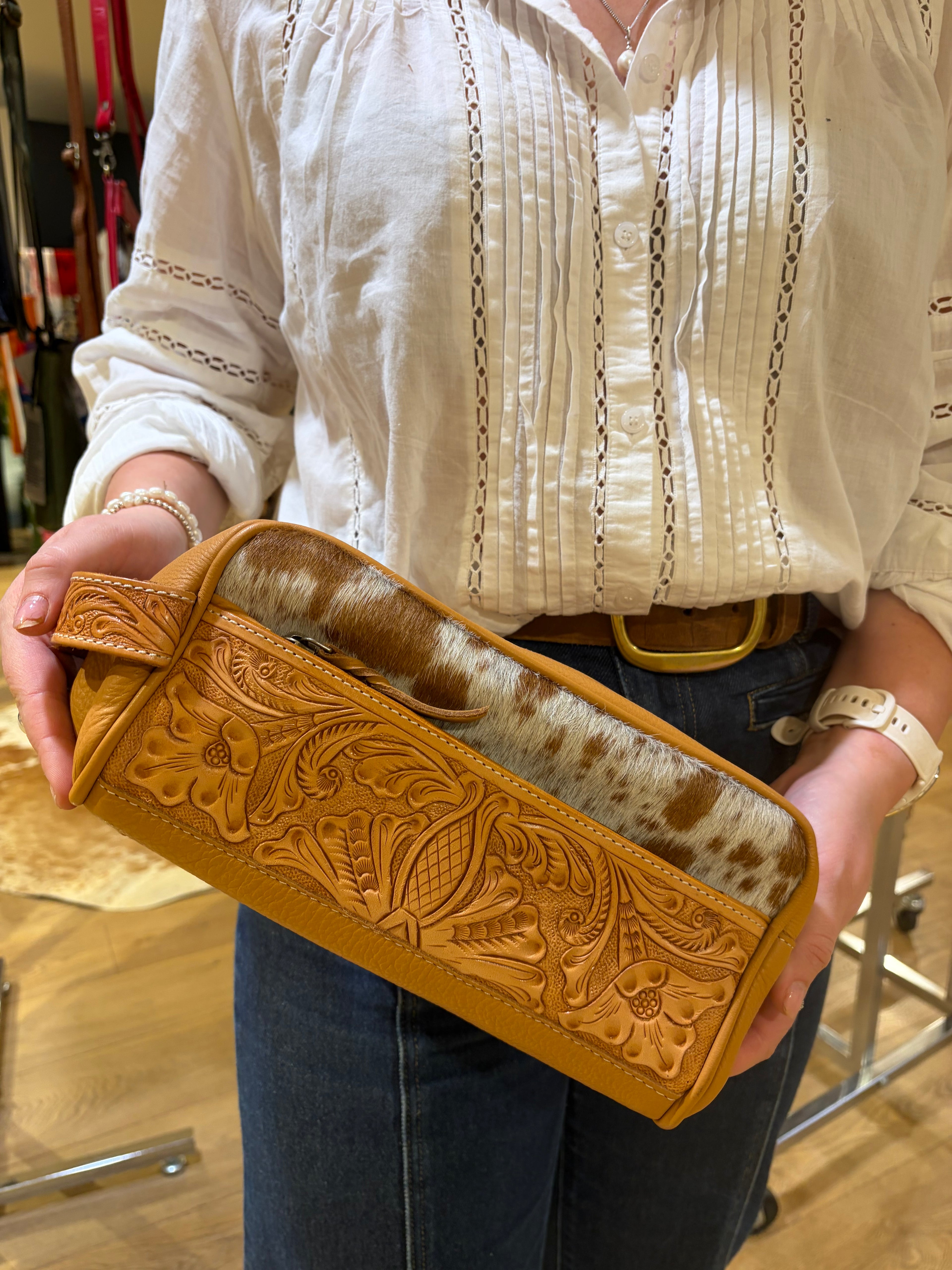 Tooled Toiletry Bag