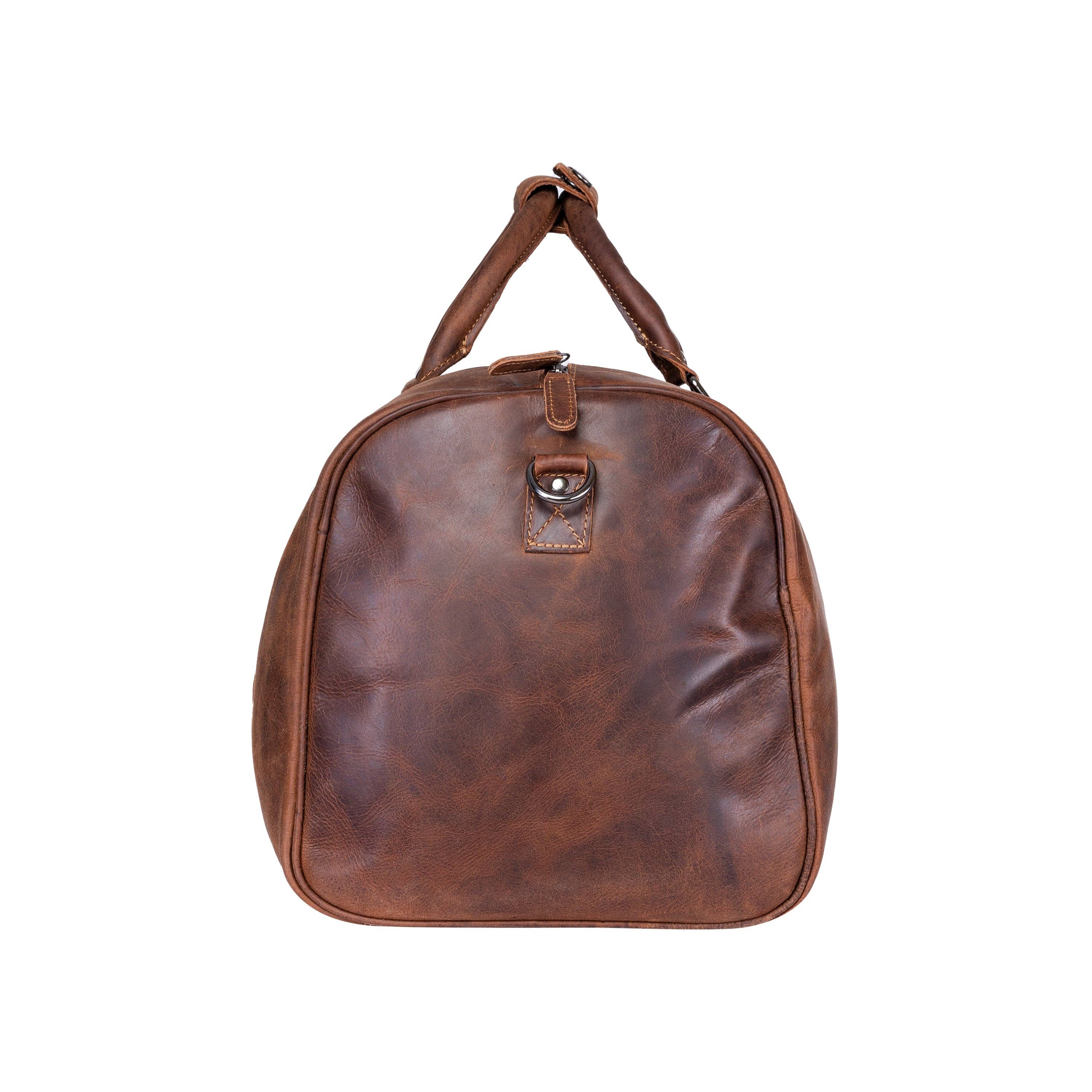 Leather Overnight Bag Milan - Rugged Leather -