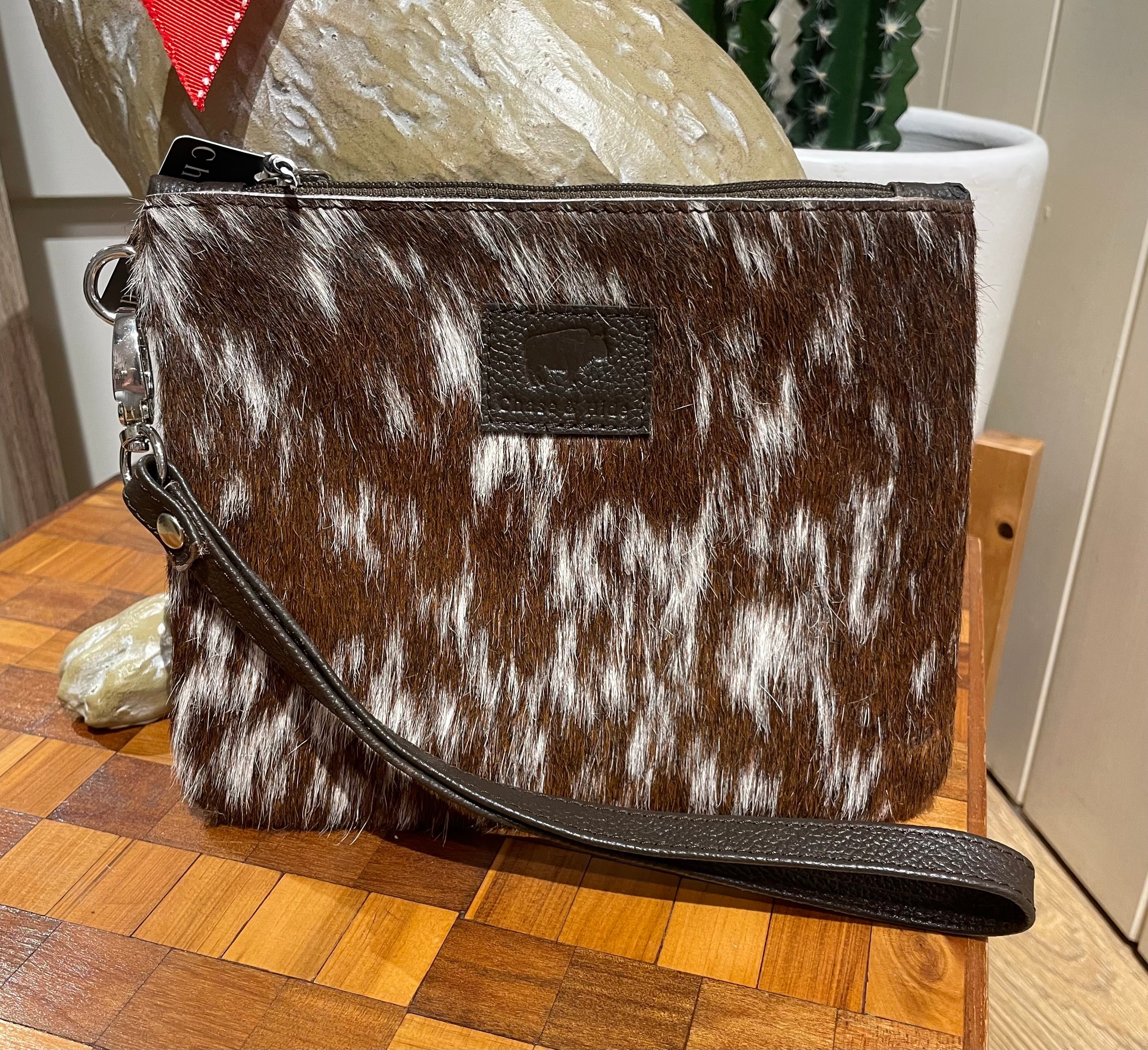 Midi Hide Chocolate Clutch