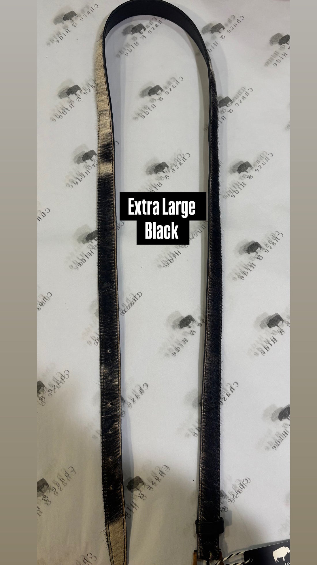 Black Thin Cowhide Belt