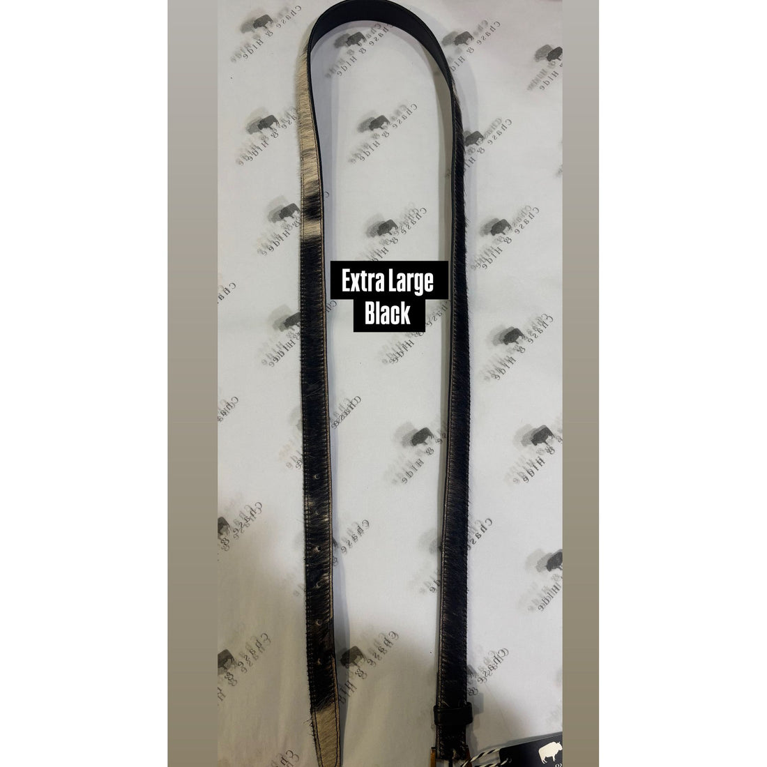Black Thin Cowhide Belt