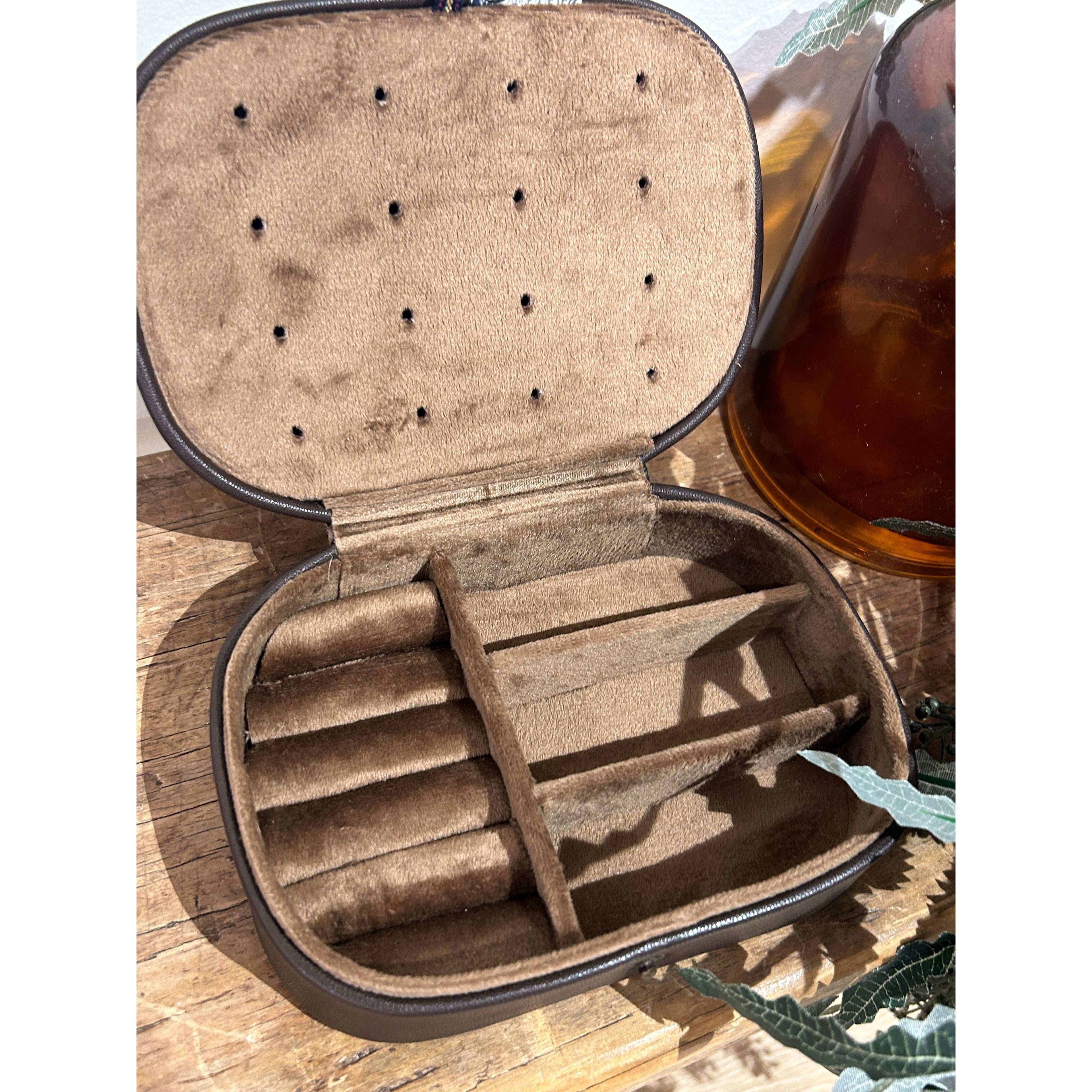 Small Cowhide & leather Jewellery Box