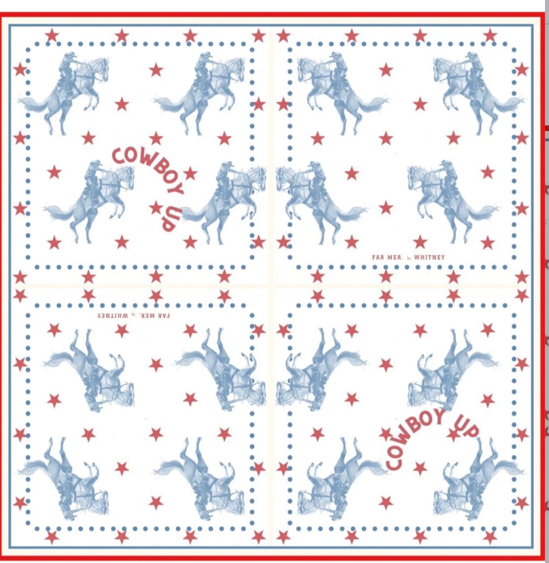 FAR MER by Whitney - Cowboy Up Cotton Bandana