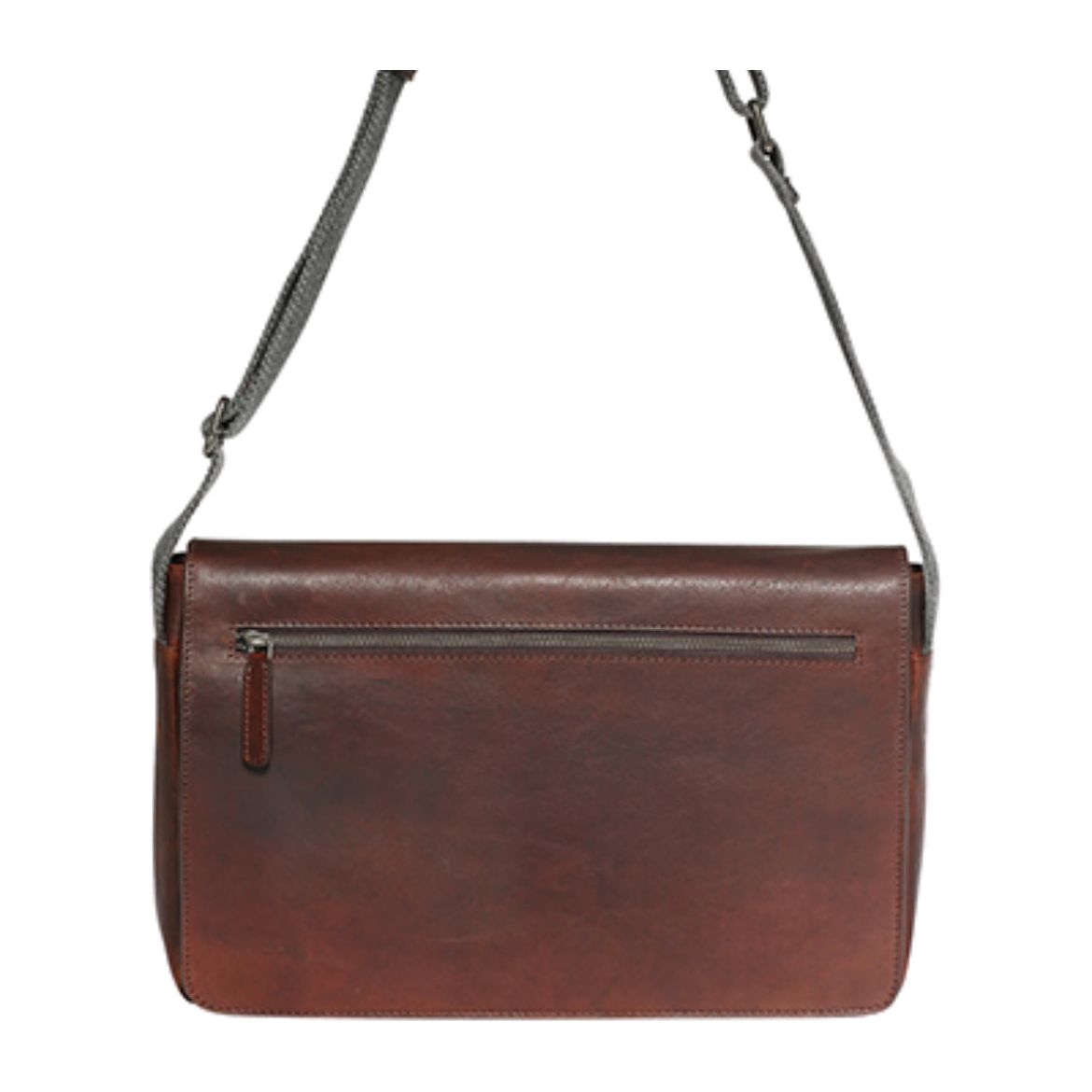 Chocolate Leather Laptop Satchel