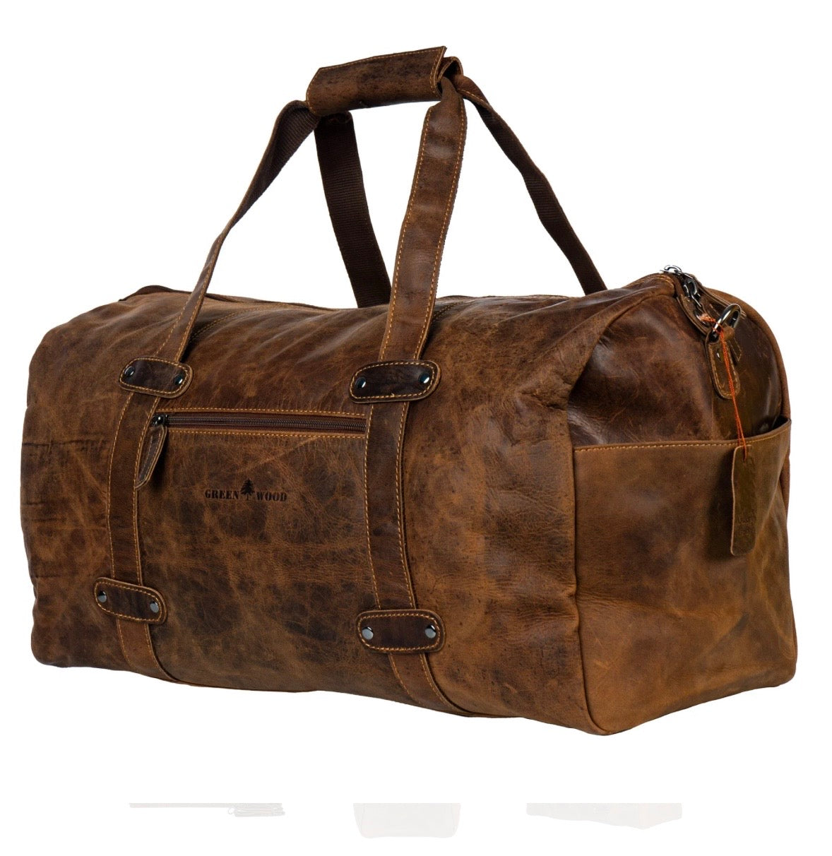 Leather Overnight Duffle Bag