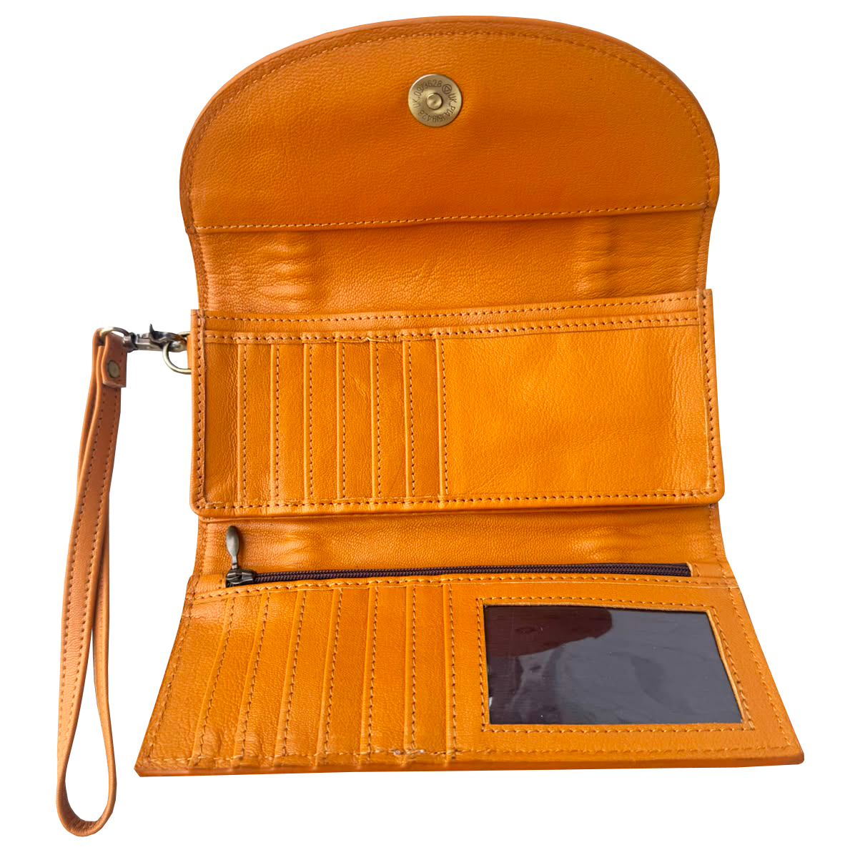 Tooling Leather Cowhide Trifold Wristlet Wallet – AW39 – Mateo