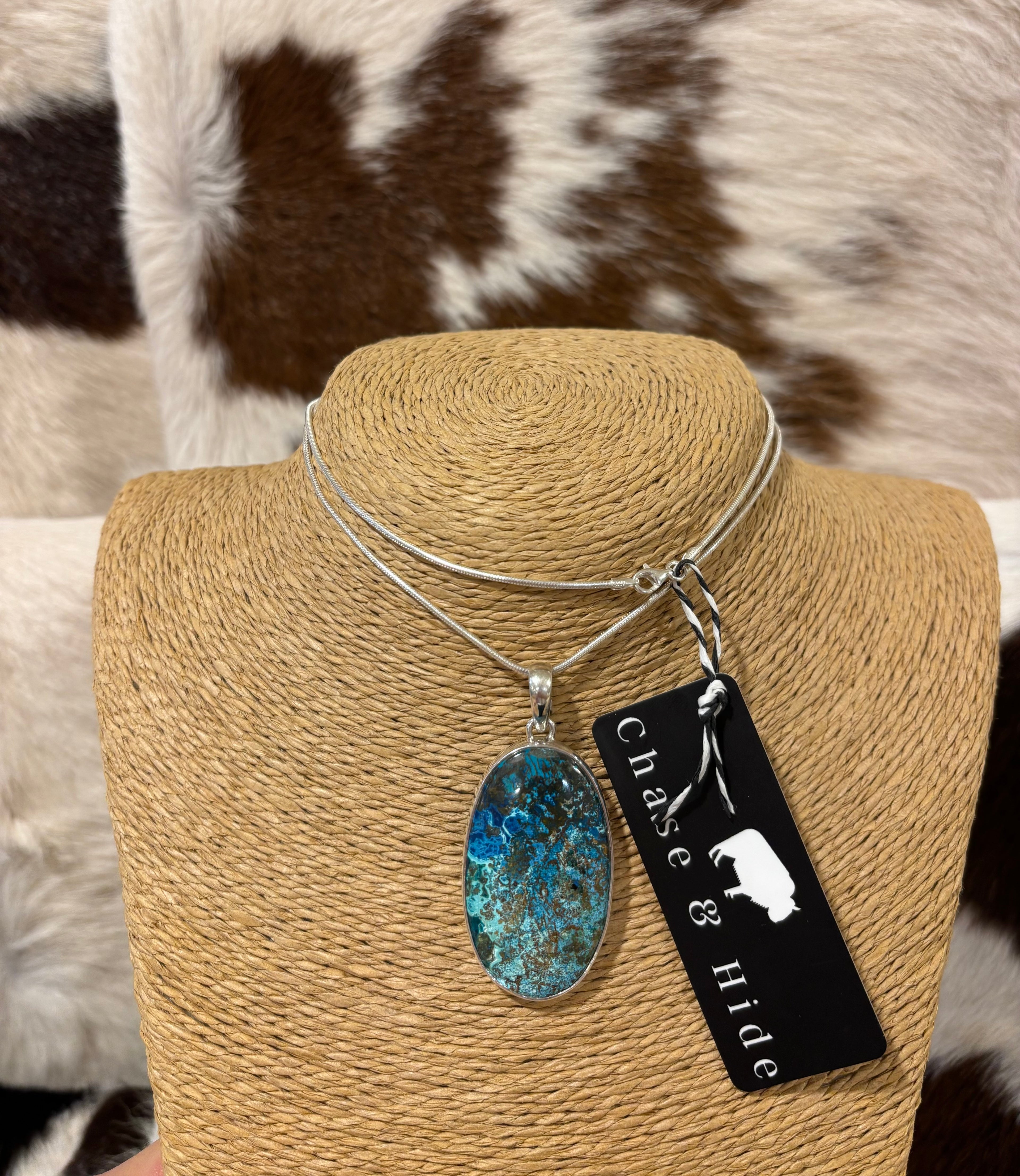 Shattuckite Pendant Necklace