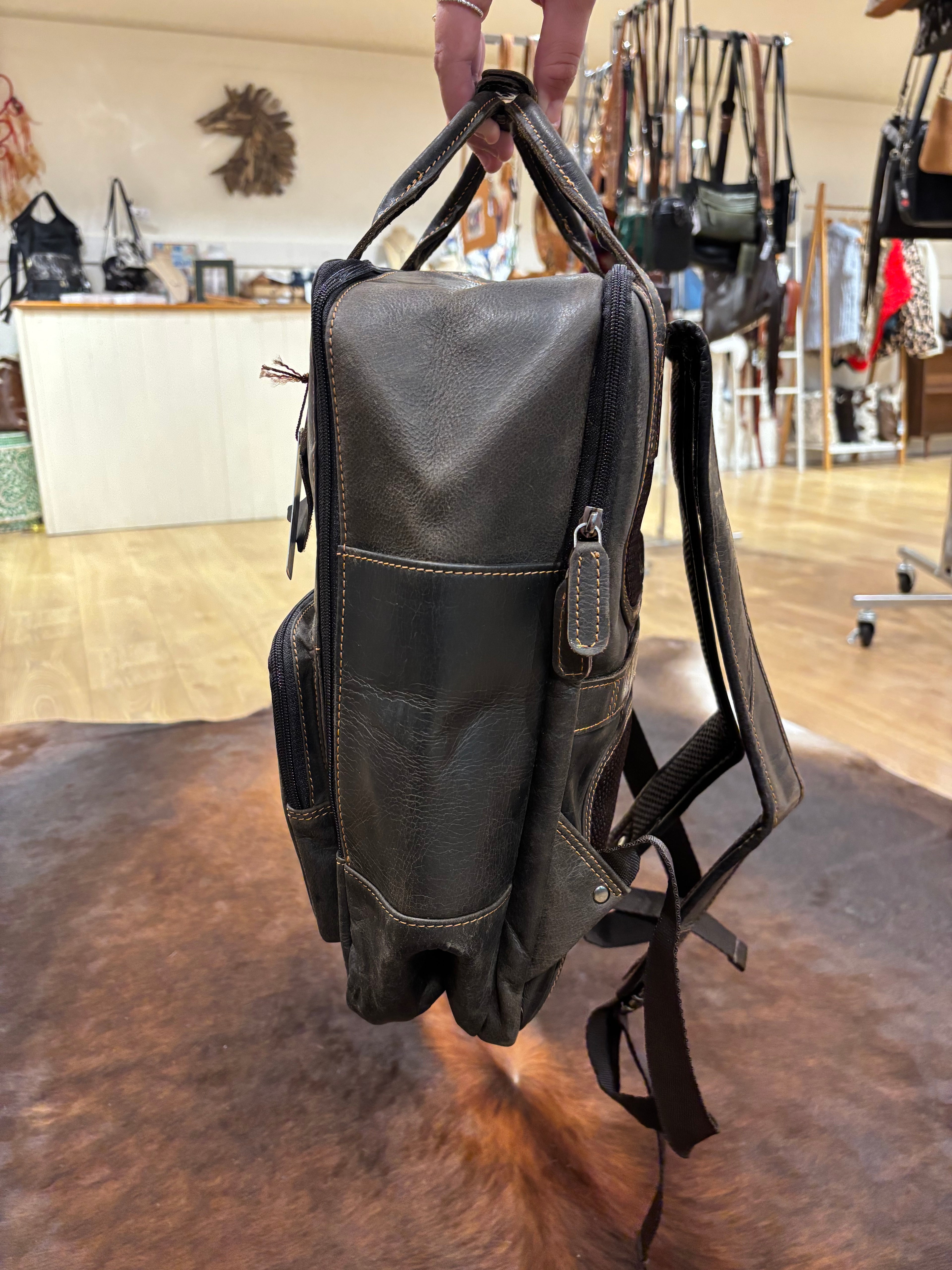 Leather Backpack