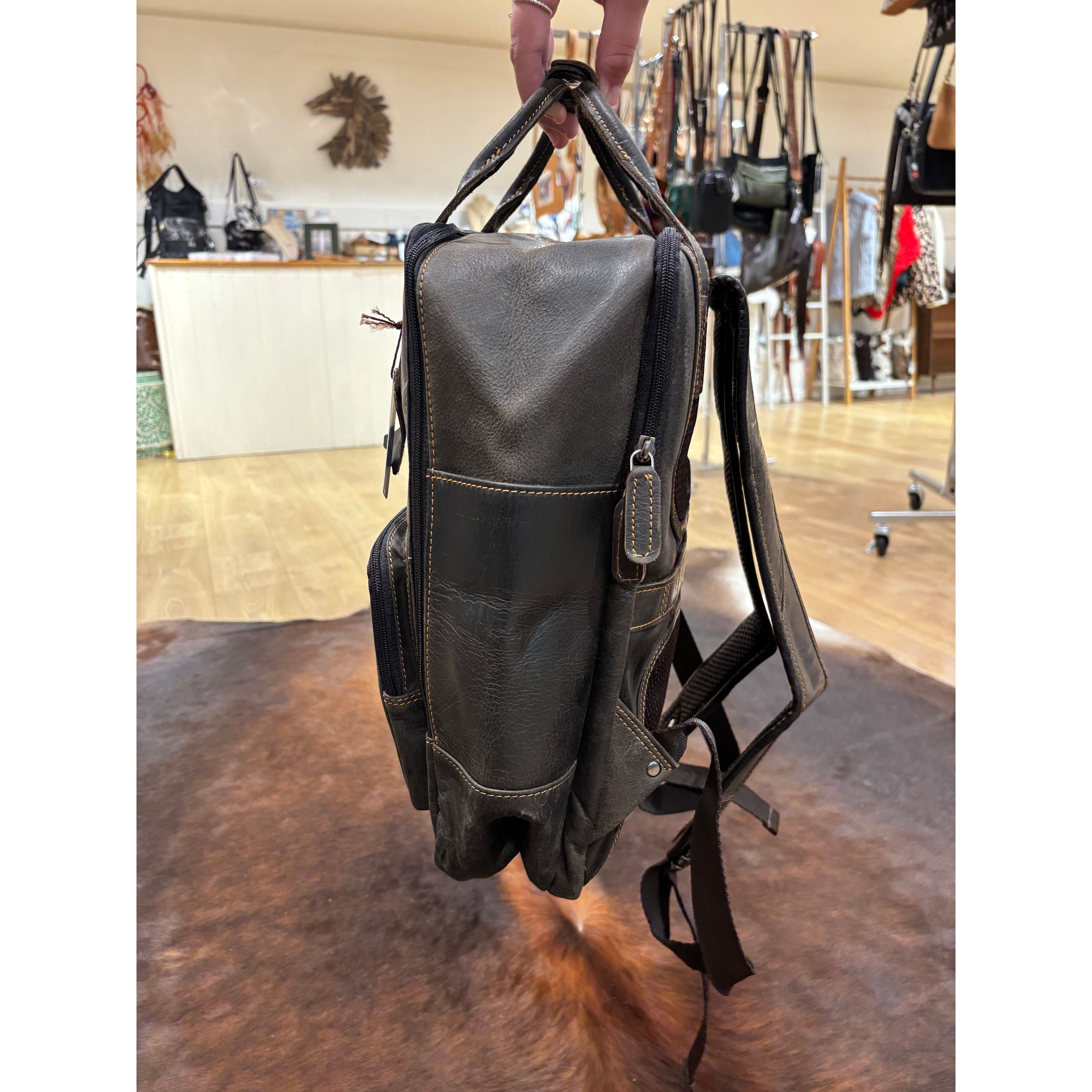 Leather Backpack