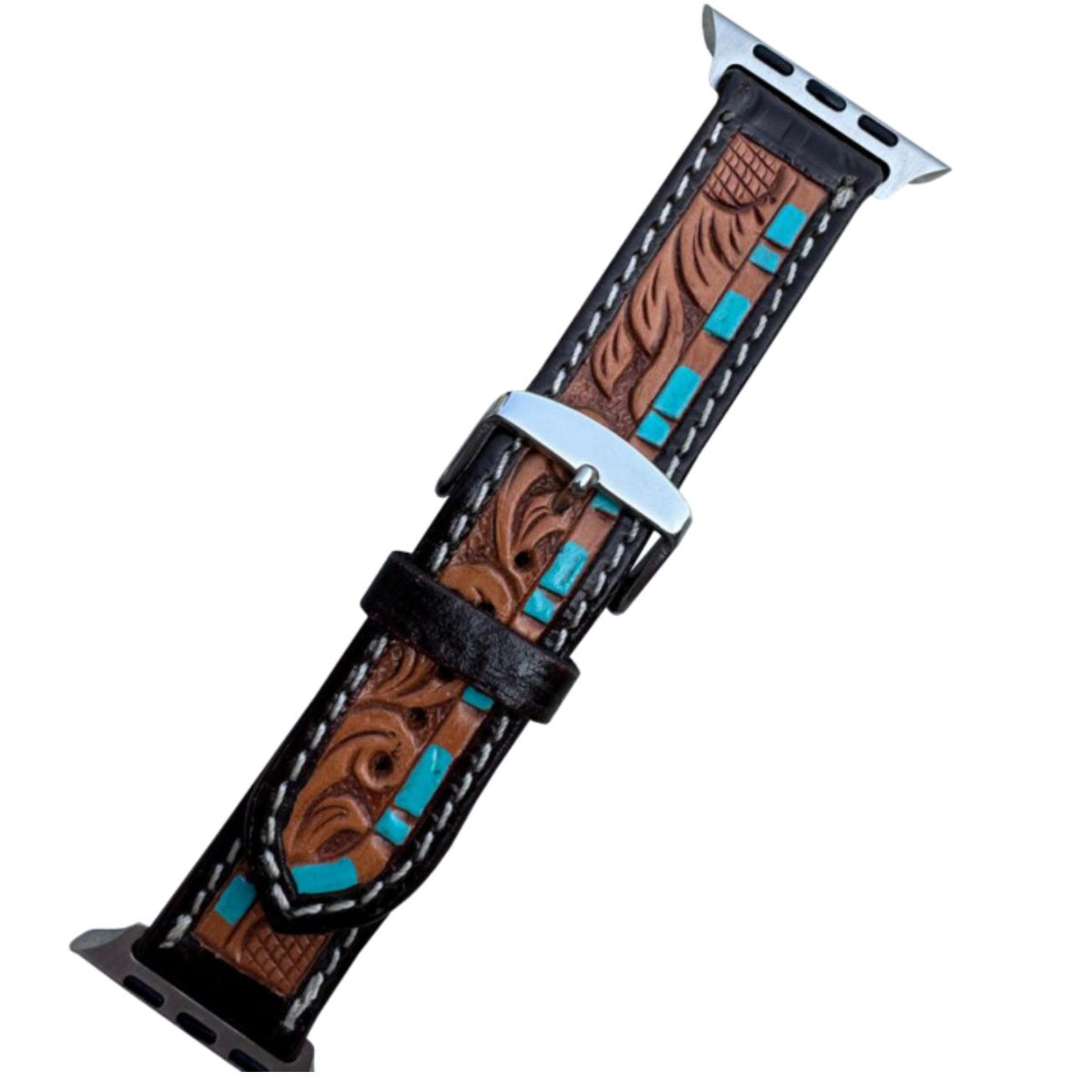 Boot Stitch Leather Apple Watch Strap - WS103/WS104