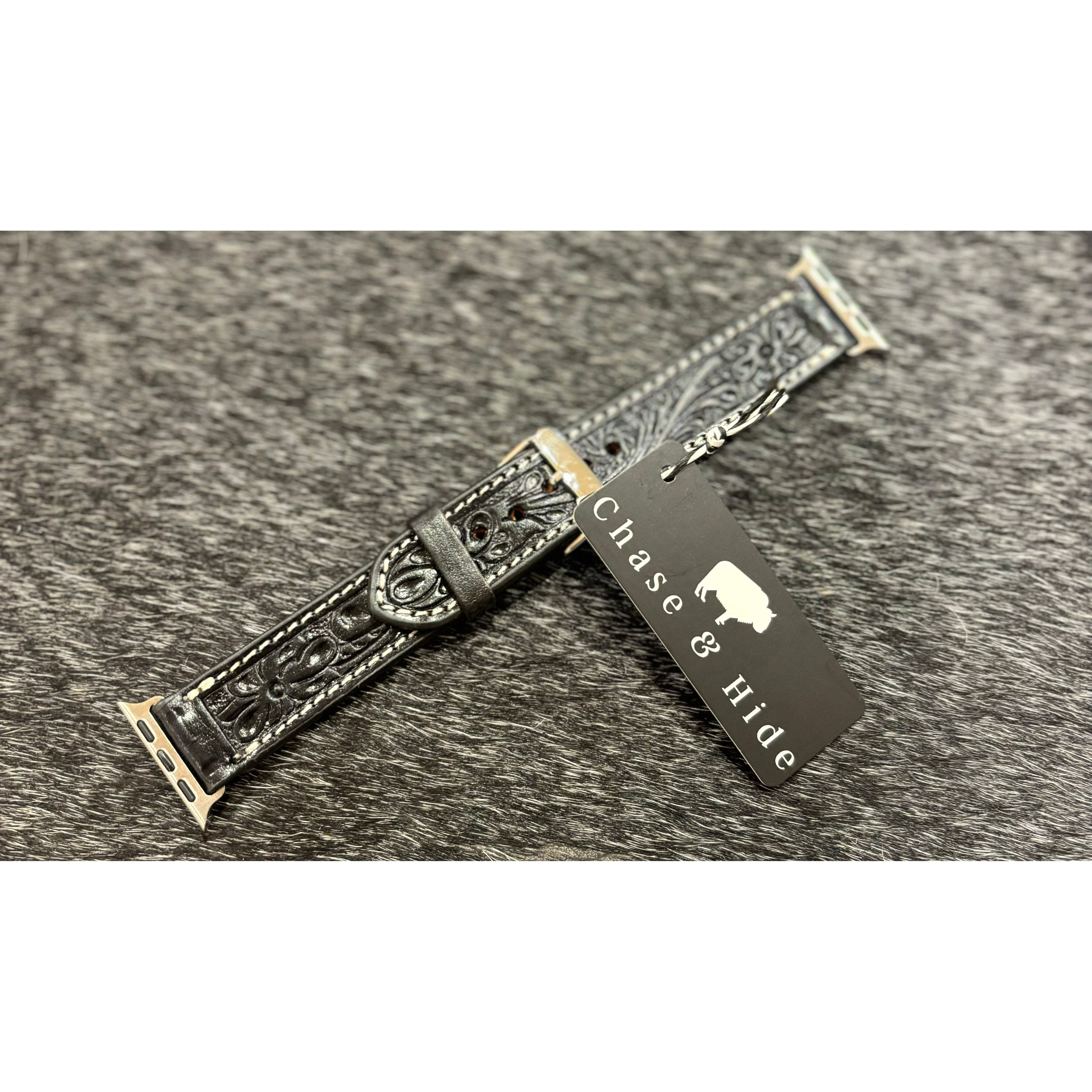 Tooling Leather Apple Watch Strap - WS100