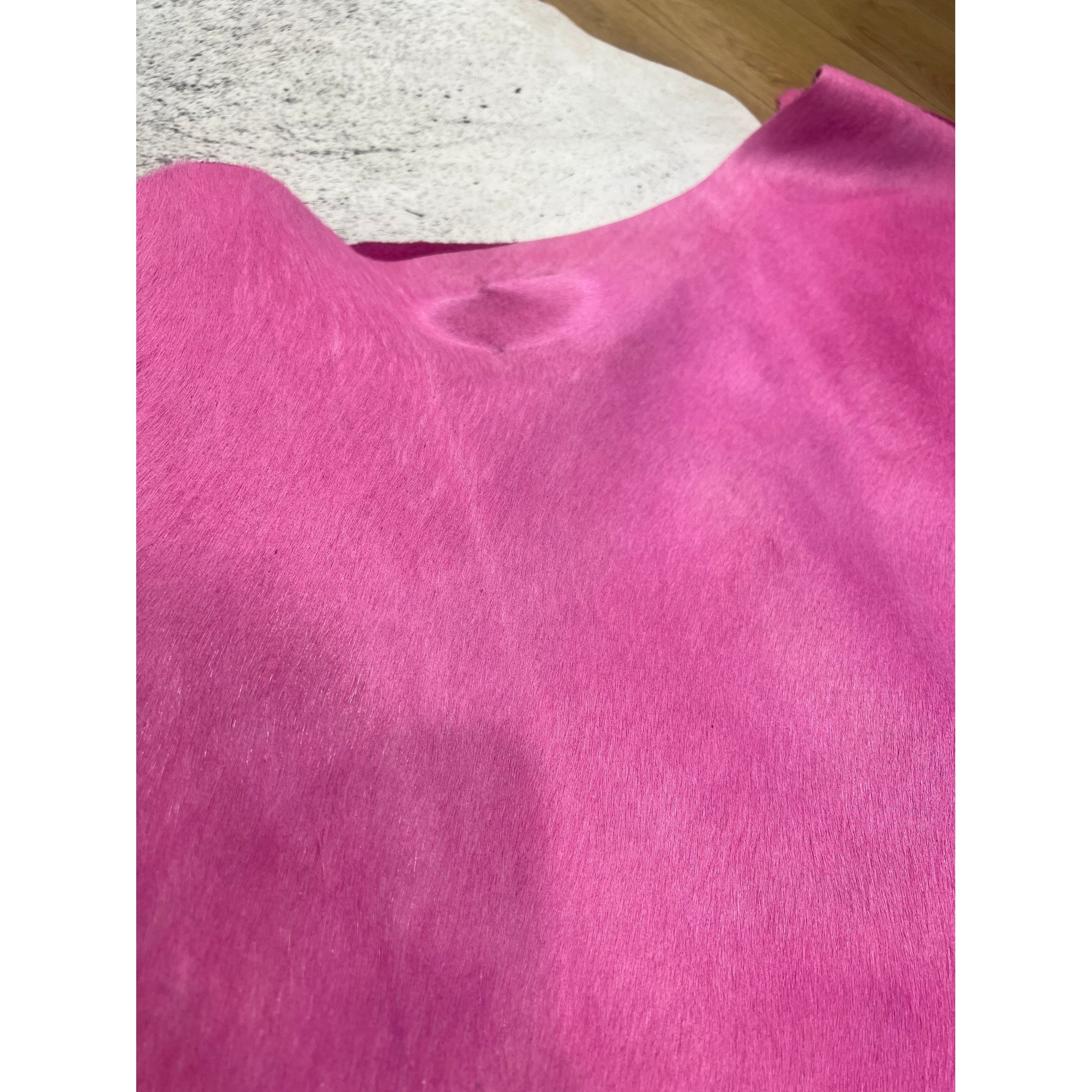 Pink Cow Hide Rug