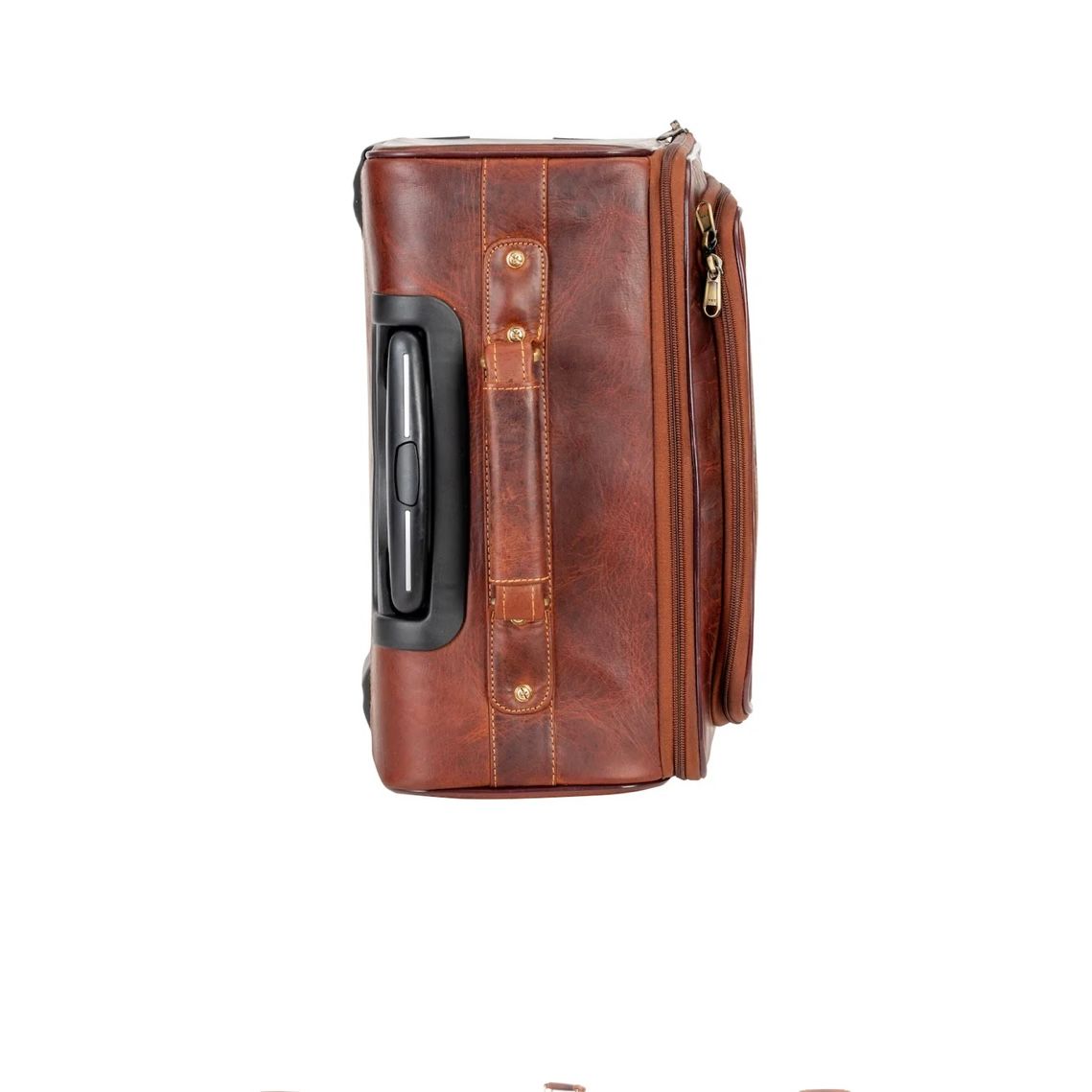 Travel Leather Pilot Briefcase with wheels